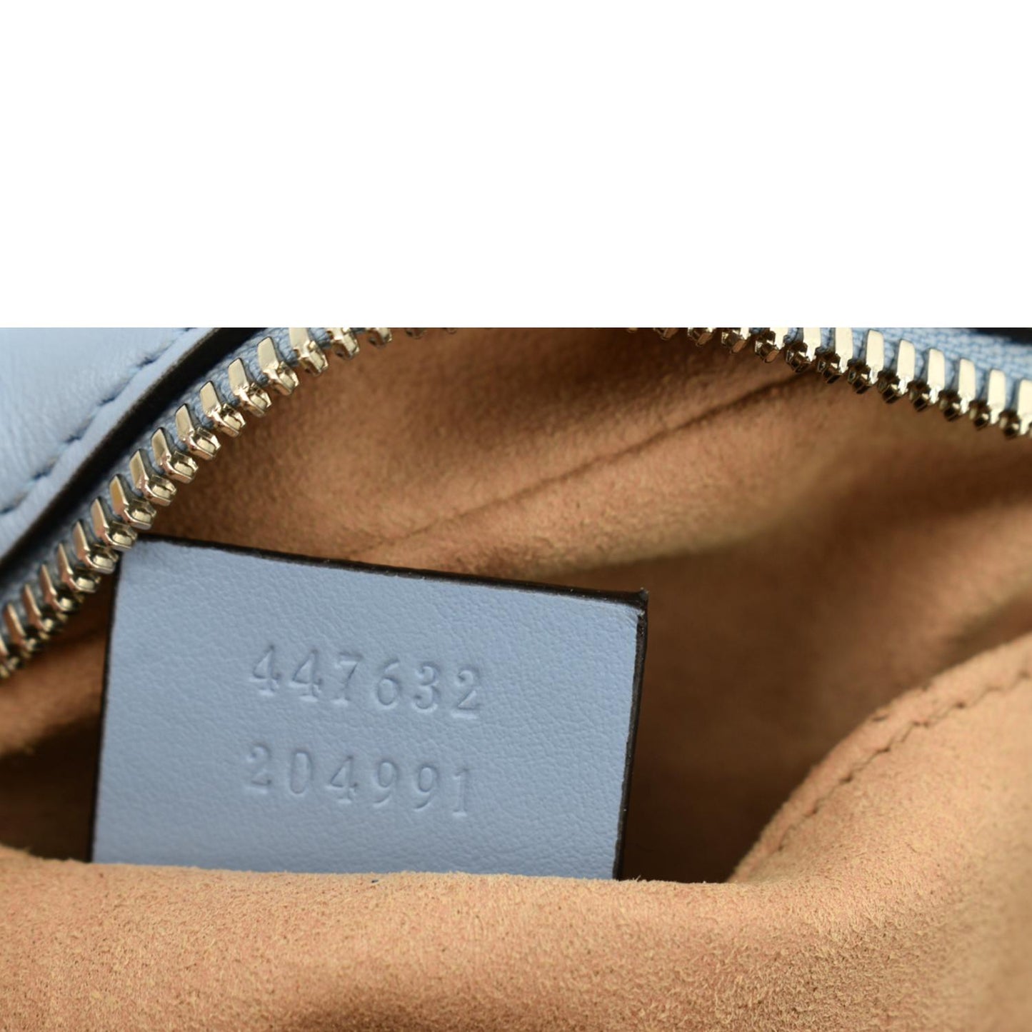 GUCCI GG Marmont Matelasse Leather Crossbody Bag Blue 447632