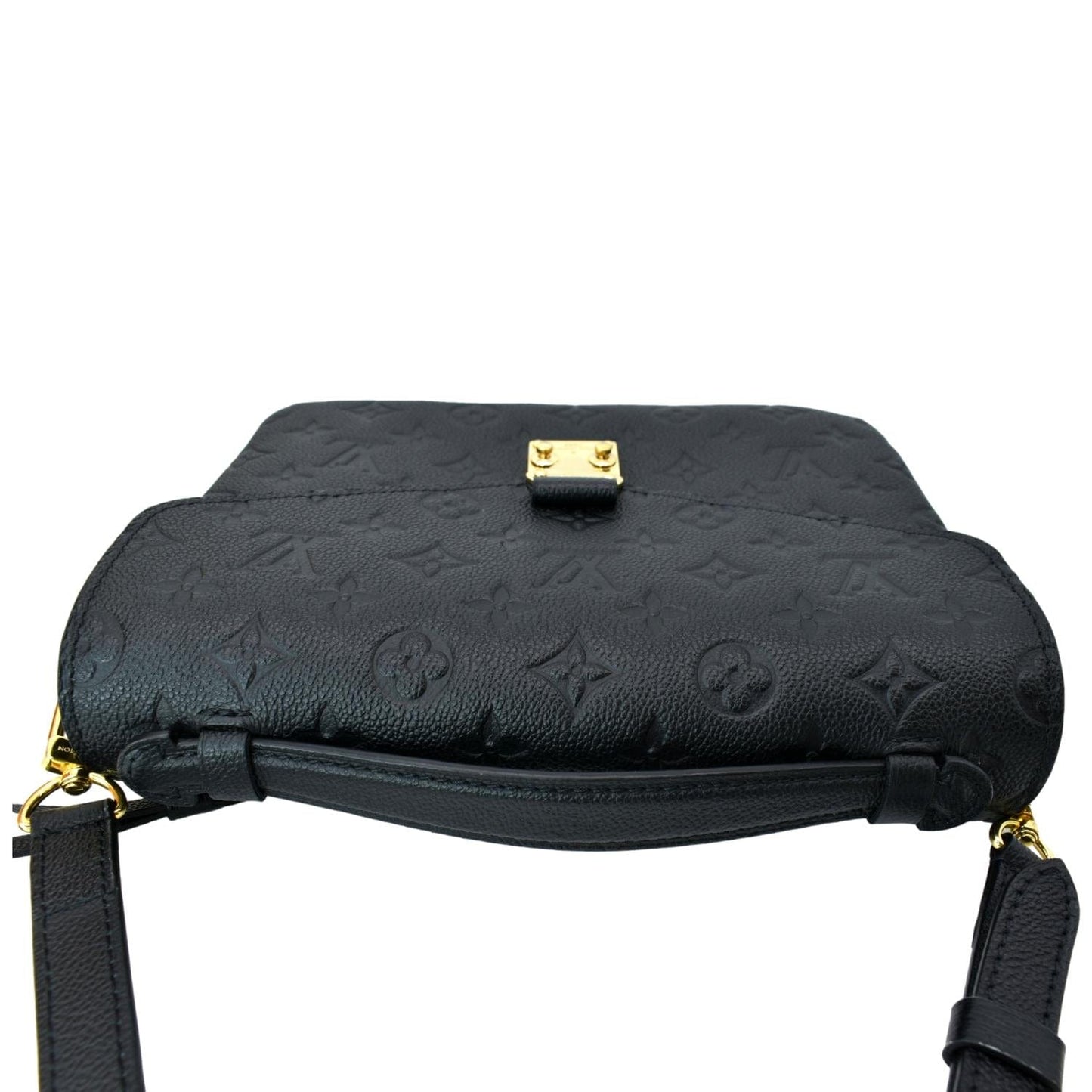 LOUIS VUITTON Metis Pochette Empreinte Leather Crossbody Bag Black