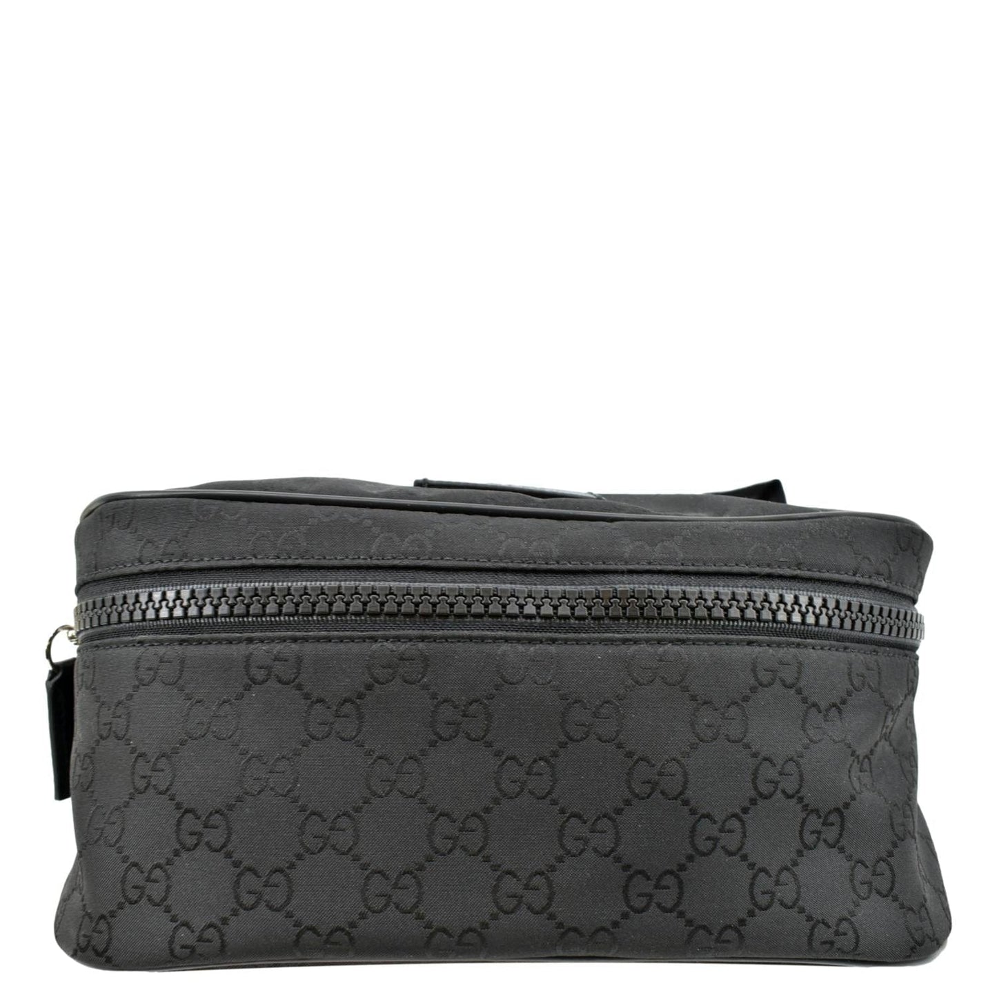 GUCCI GG Monogram Nylon Canvas Fanny Pack Belt Bag Black 449182