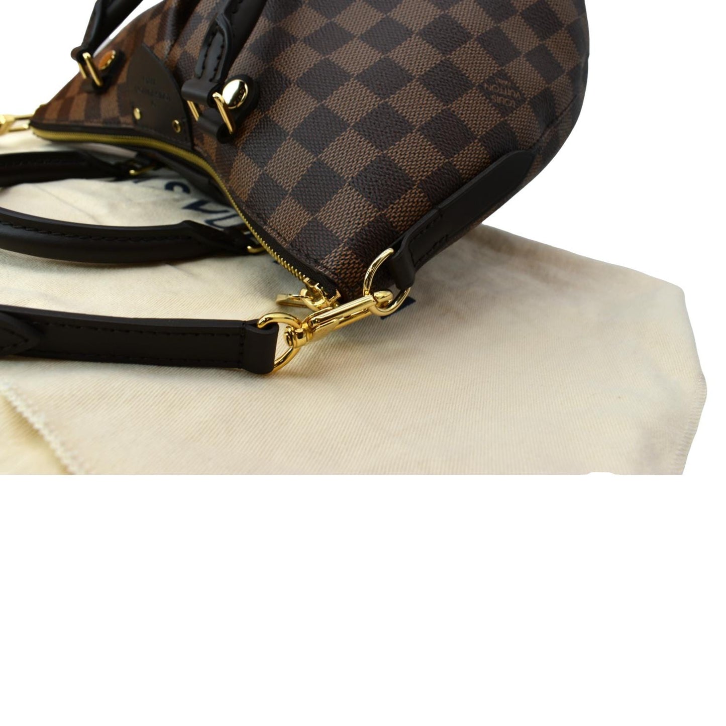 LOUIS VUITTON Siena PM Damier Ebene Shoulder Bag Brown