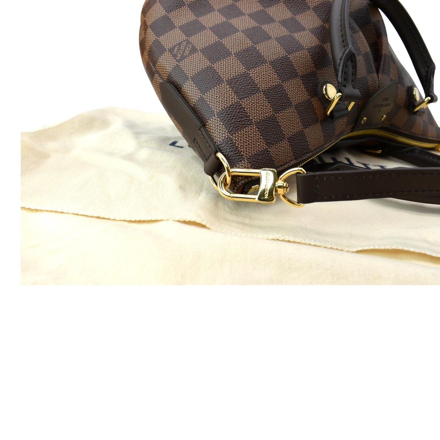 LOUIS VUITTON Siena PM Damier Ebene Shoulder Bag Brown