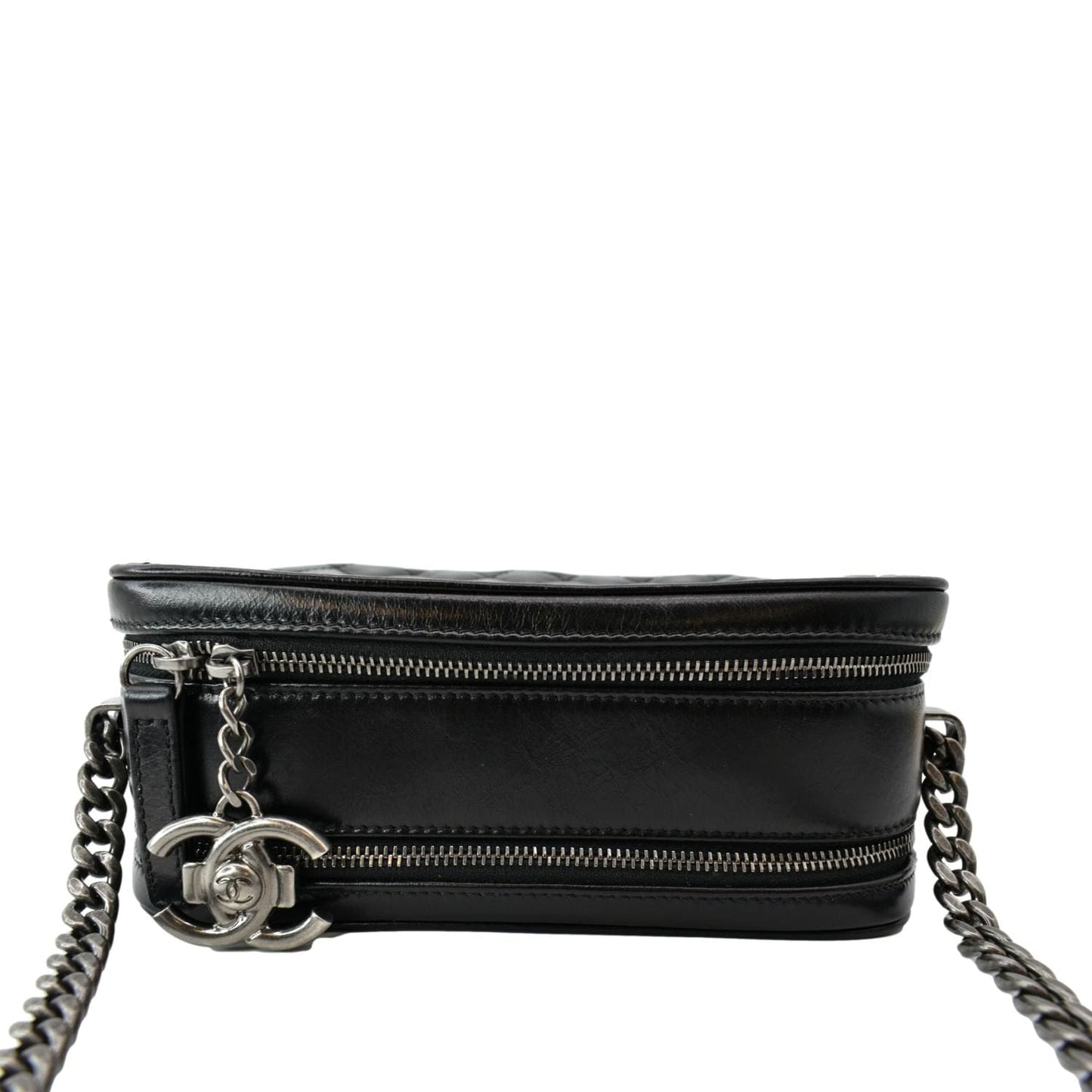 CHANEL Coco Boy Small Quilted Lambskin Camera Case Shoulder Bag Black - Hot Deals