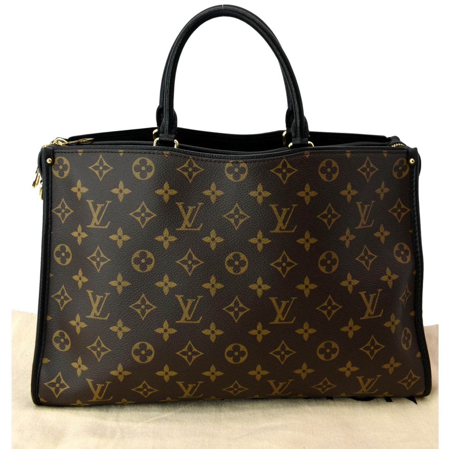 LOUIS VUITTON Popincourt NM Monogram Canvas Tote Bag Brown