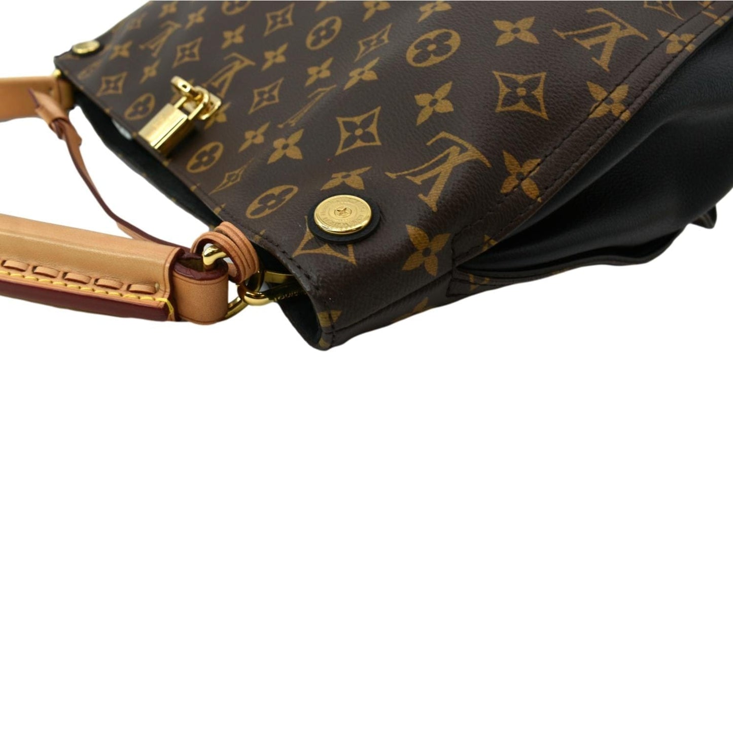 LOUIS VUITTON Gaia Monogram Canvas Shoulder Bag Brown