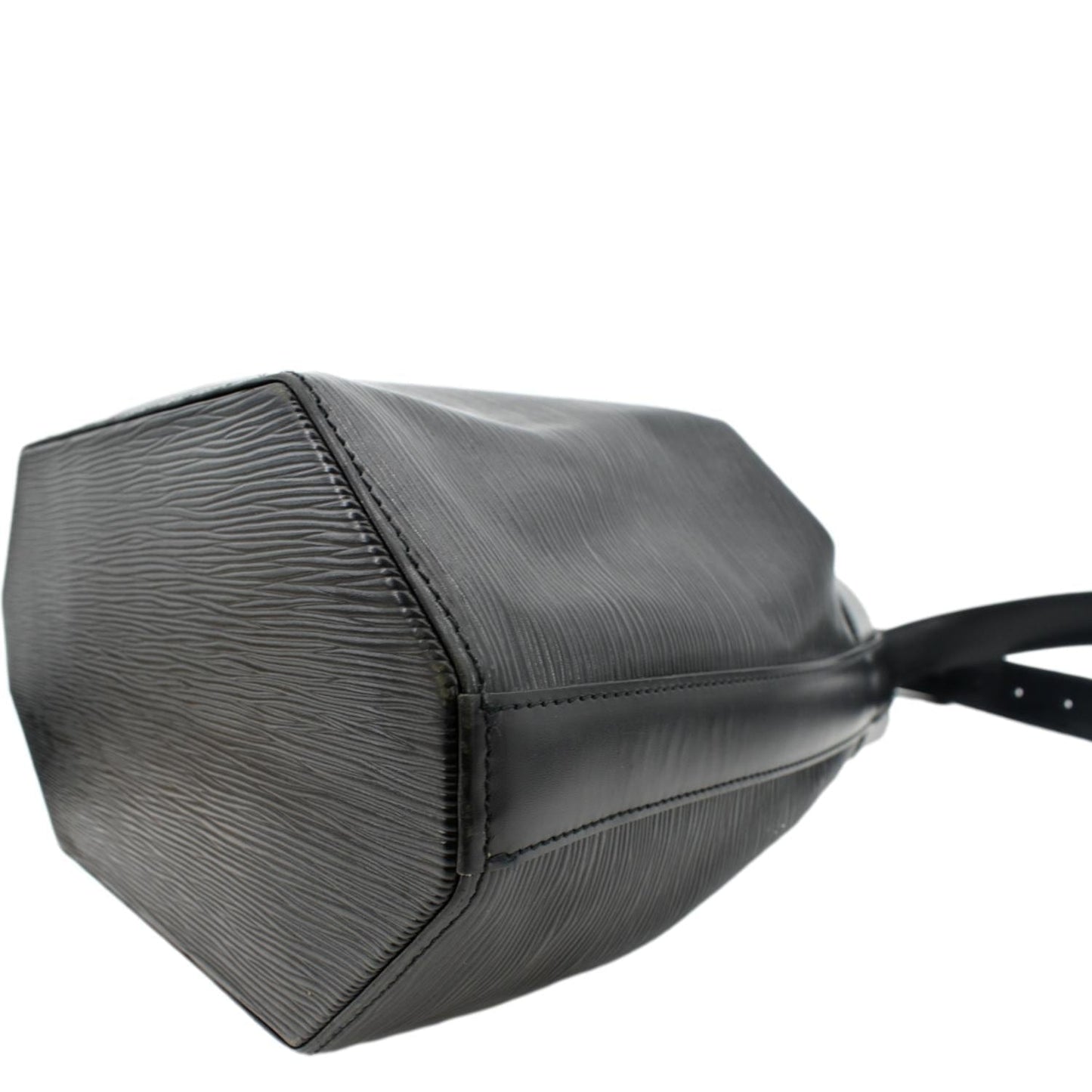 LOUIS VUITTON Sac D'Epaule PM Epi Leather Bucket Bag Black