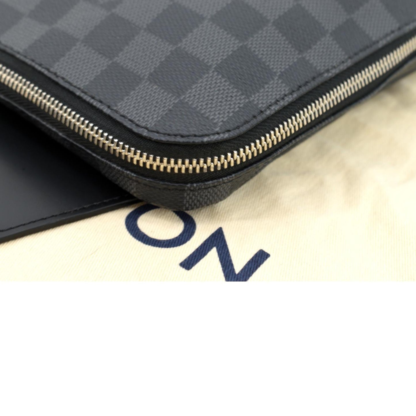 LOUIS VUITTON Avenue Sling Monogram Leather Crossbody Bag Black