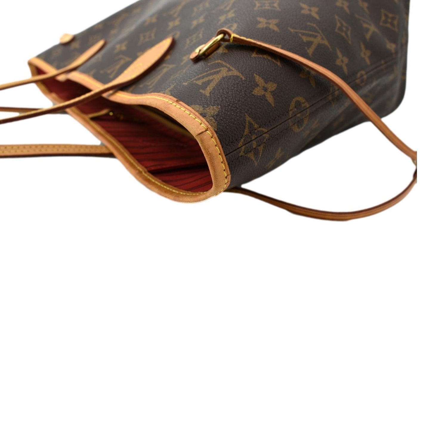 LOUIS VUITTON Neverfull MM Monogram Canvas Tote Bag Brown