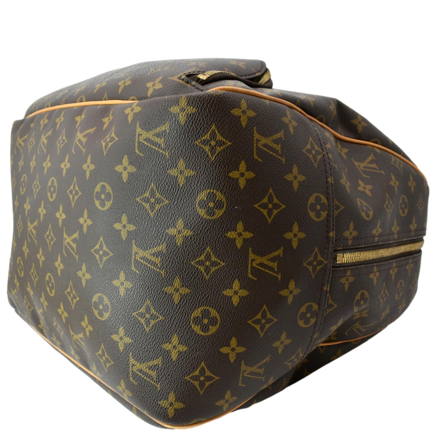 LOUIS VUITTON Evasion Monogram Canvas Boston Travel Bag Brown