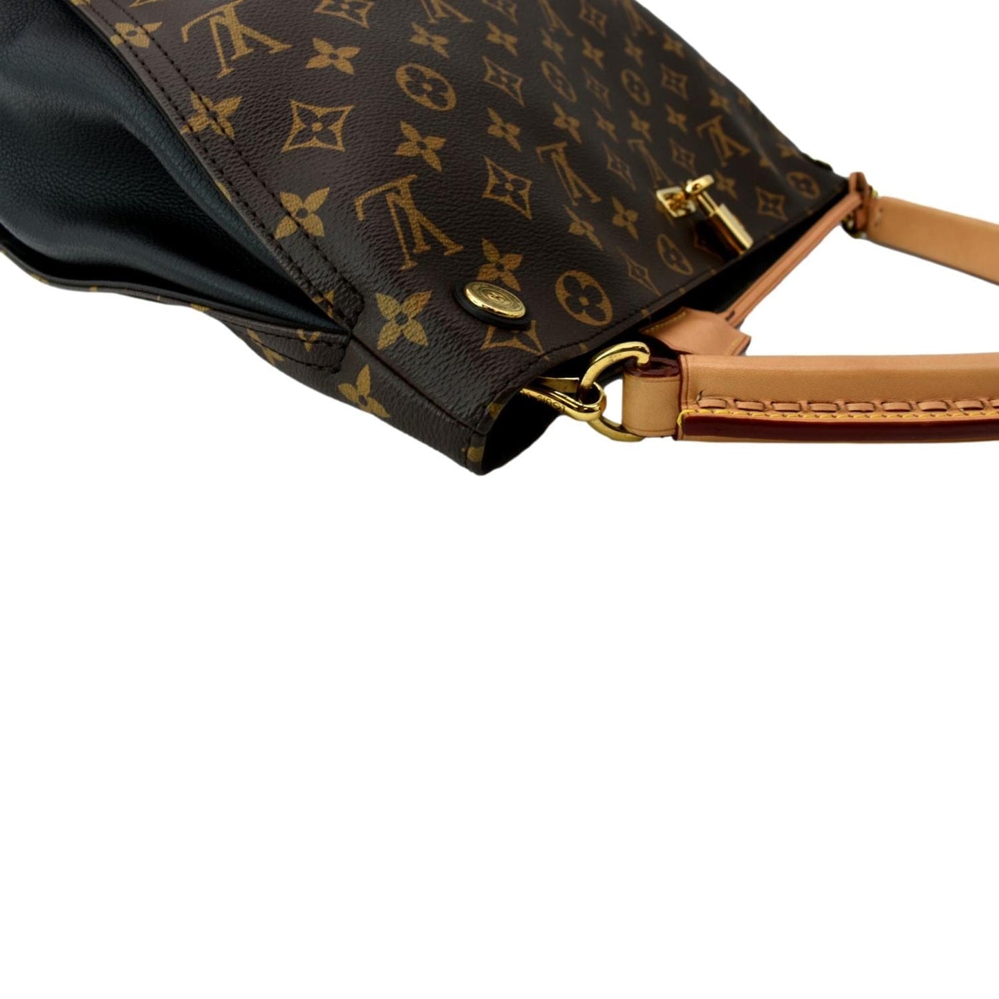 LOUIS VUITTON Gaia Monogram Canvas Shoulder Bag Brown