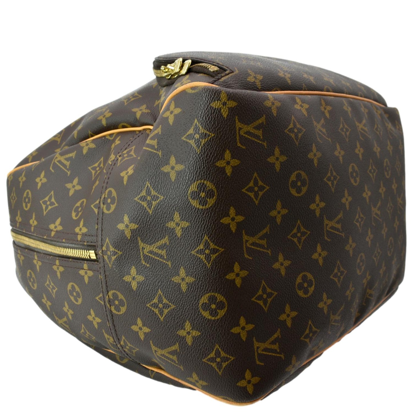 LOUIS VUITTON Evasion Monogram Canvas Boston Travel Bag Brown