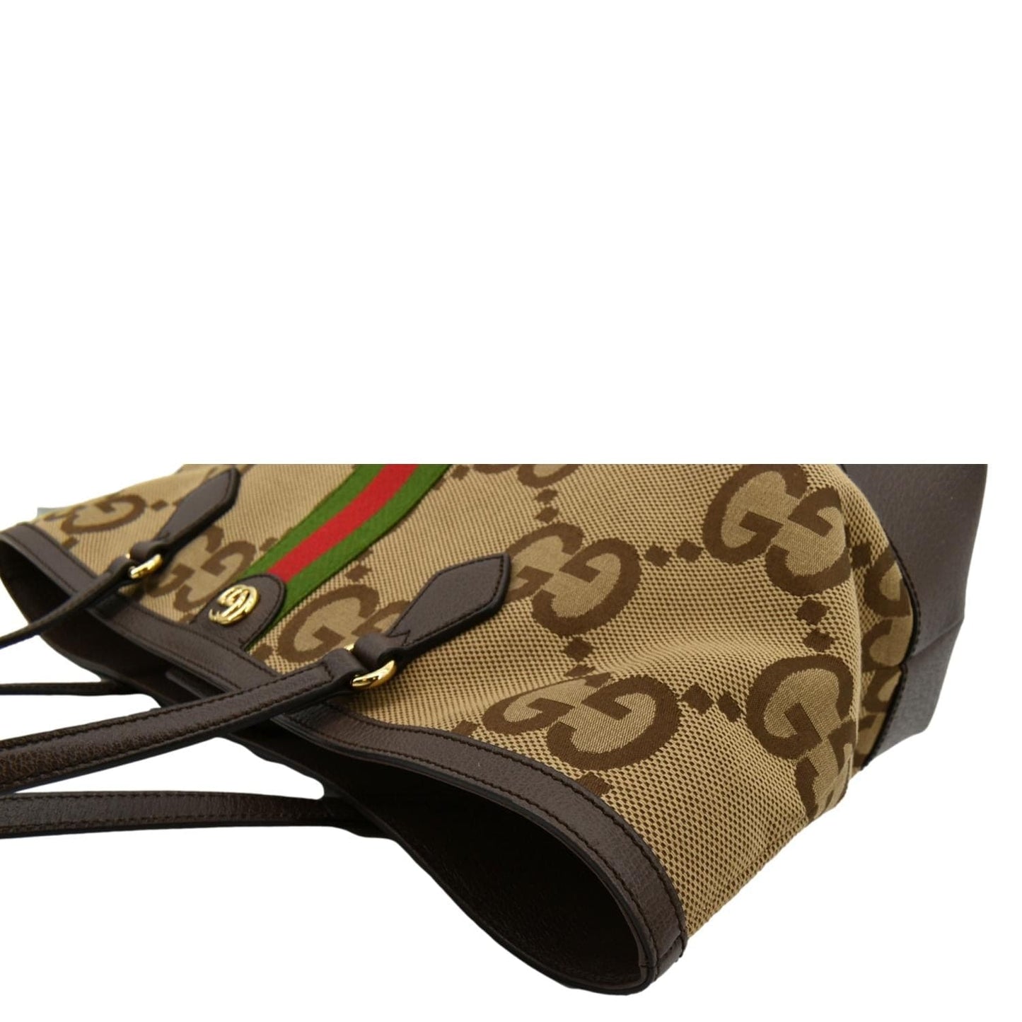 GUCCI Ophidia Jumbo GG Supreme Canvas Tote Bag Beige 631685