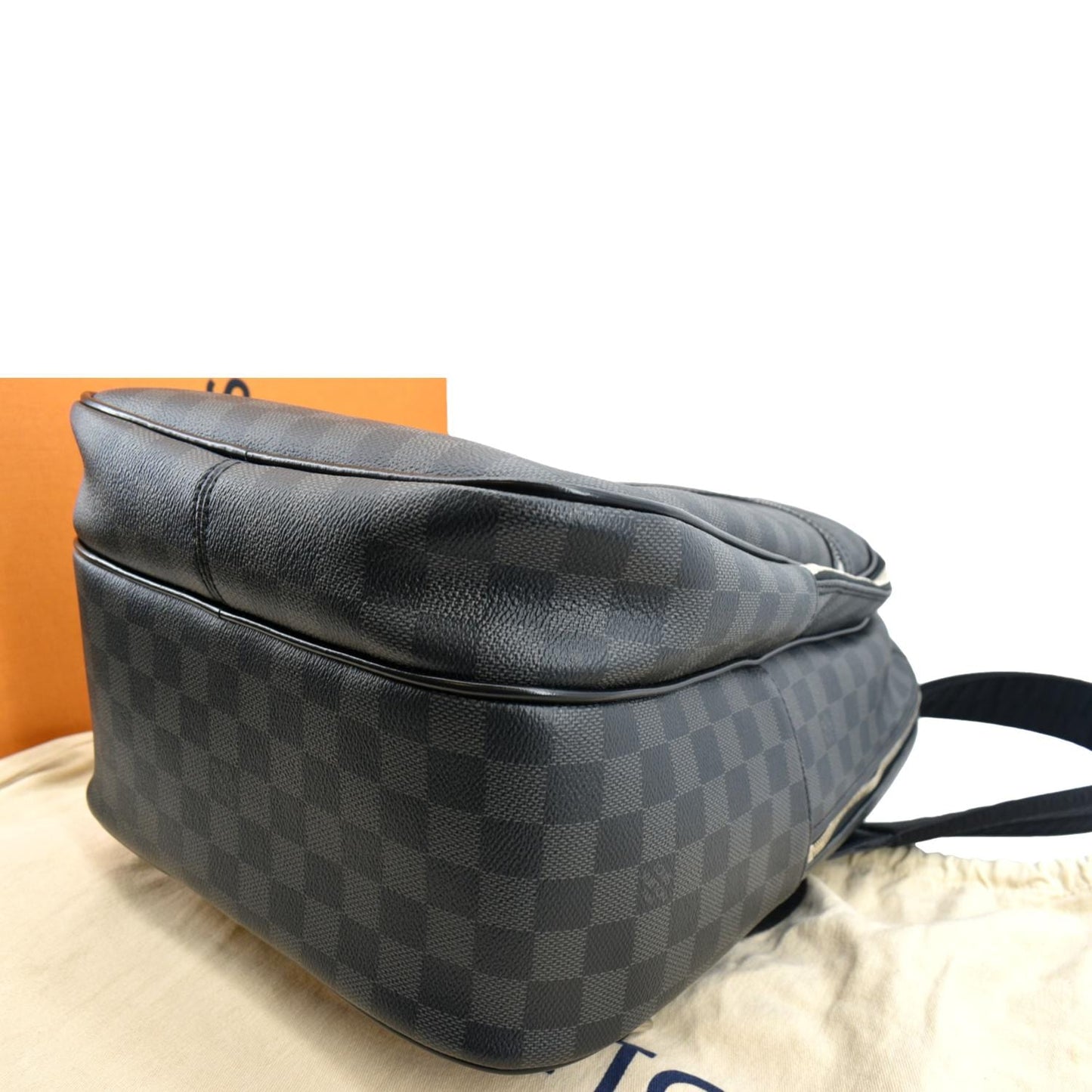 LOUIS VUITTON Michael Damier Graphite Canvas Backpack Bag Black