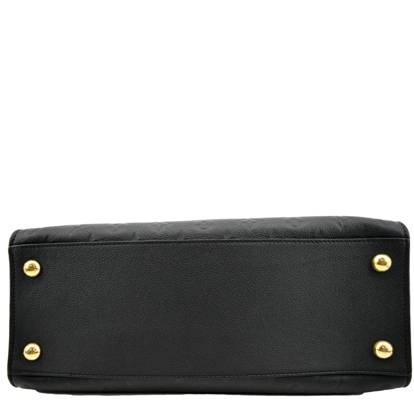 LOUIS VUITTON Pont Neuf Monogram Empreinte Leather Shoulder Bag Black