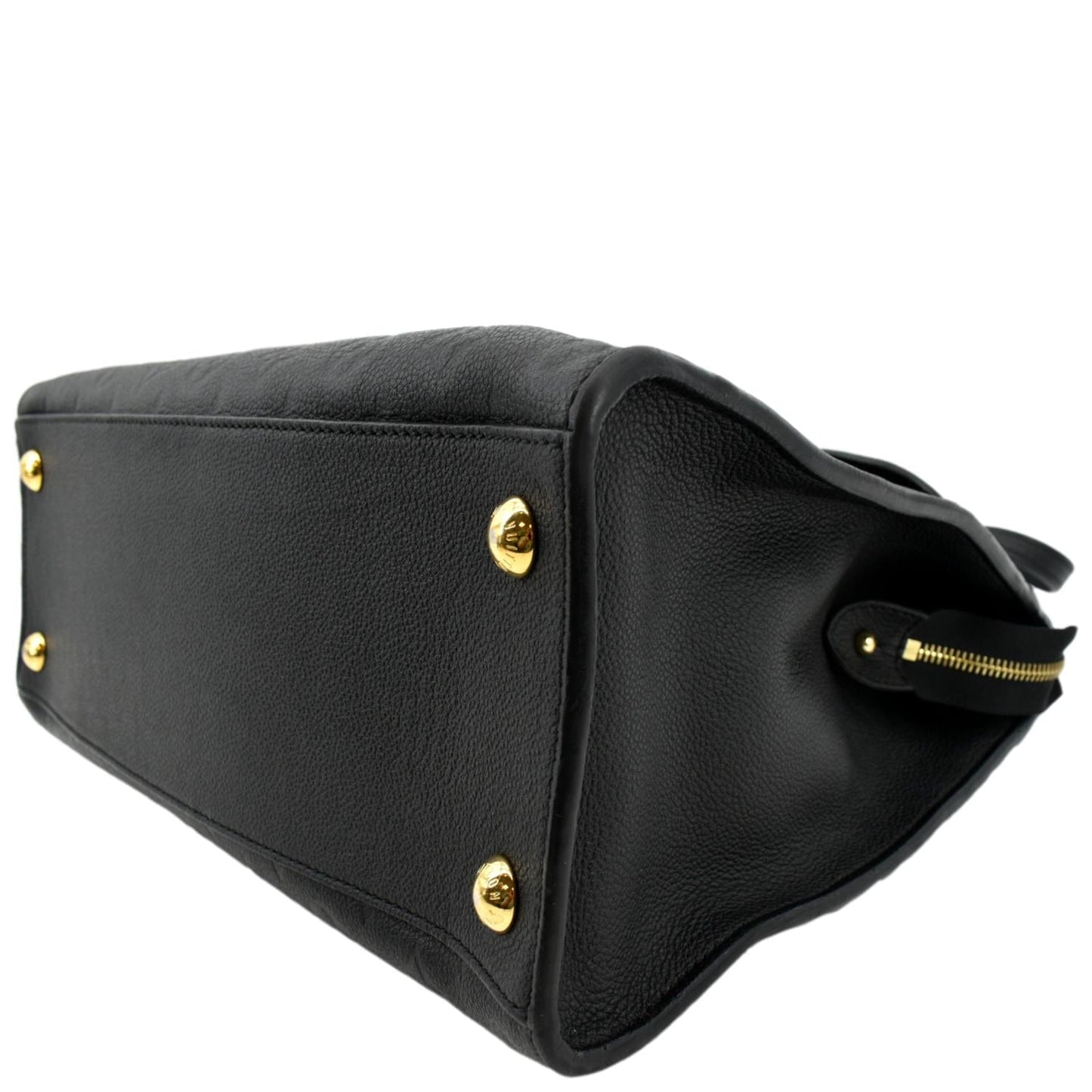 LOUIS VUITTON Pont Neuf Monogram Empreinte Leather Shoulder Bag Black
