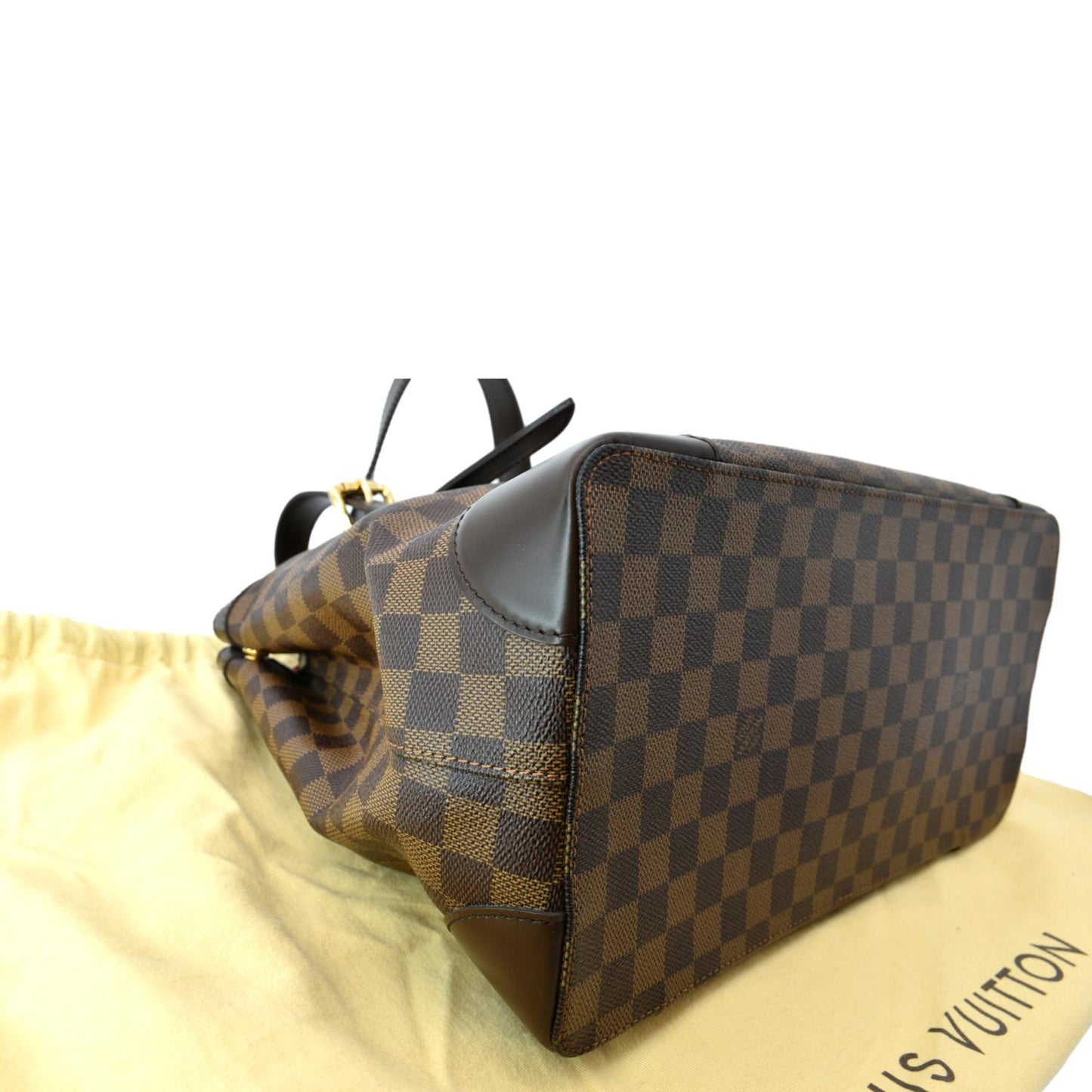 LOUIS VUITTON Hampstead PM Damier Ebene Shoulder Bag Brown