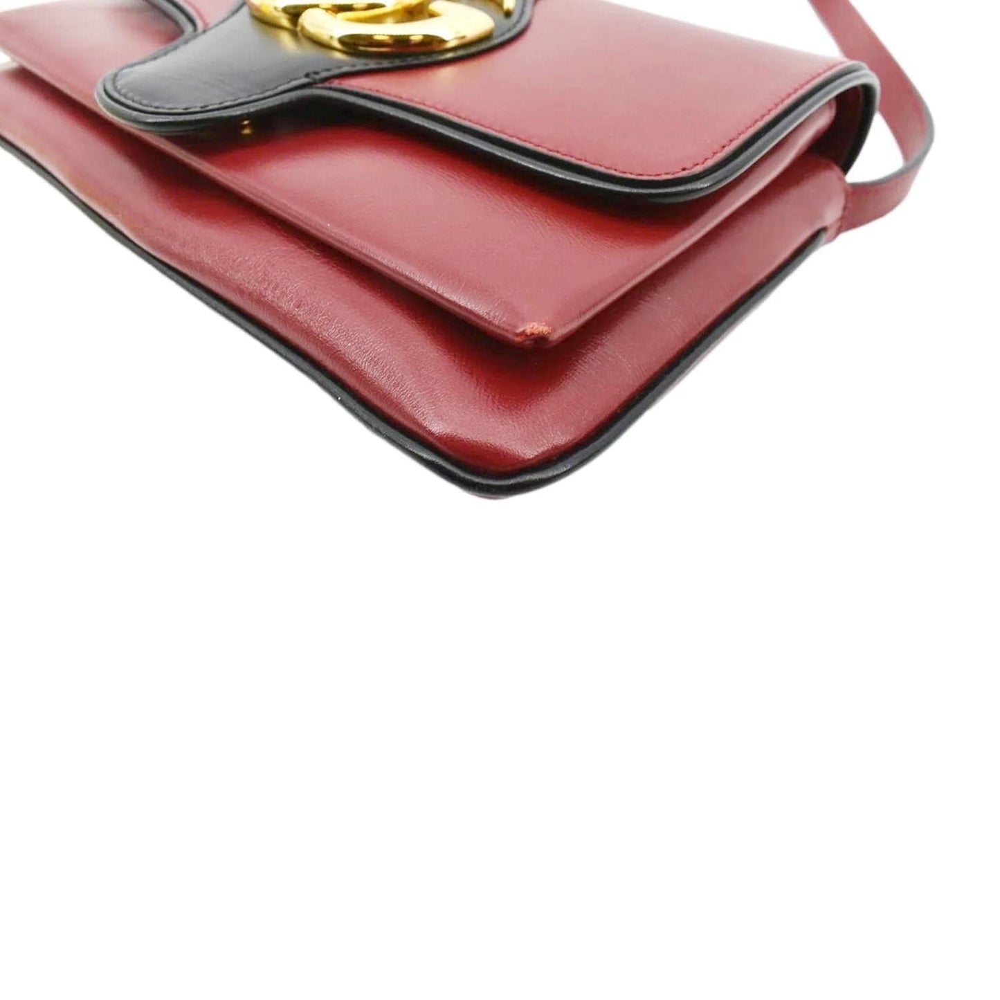 GUCCI Arli Small Leather Shoulder Bag Red 550129