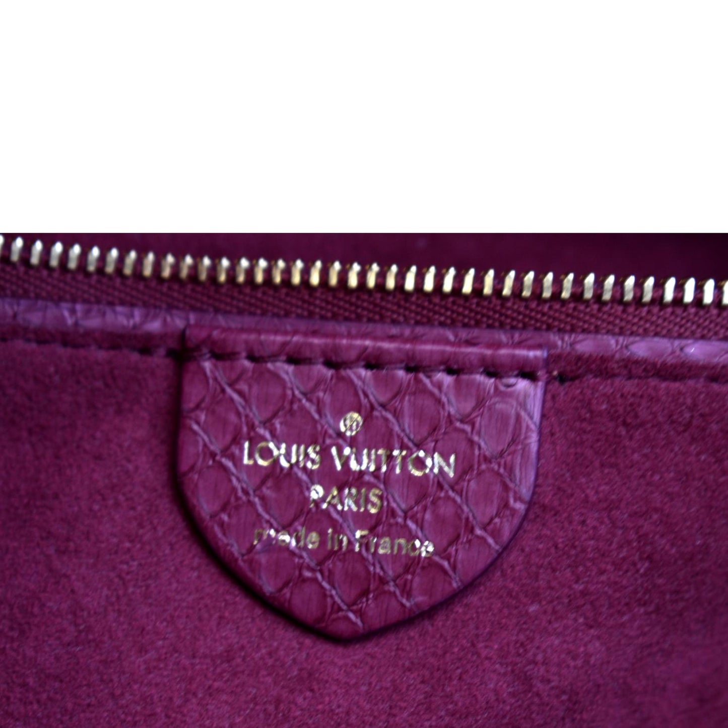 LOUIS VUITTON Gaia Ostrich Monogram Canvas Shoulder Bag Brown