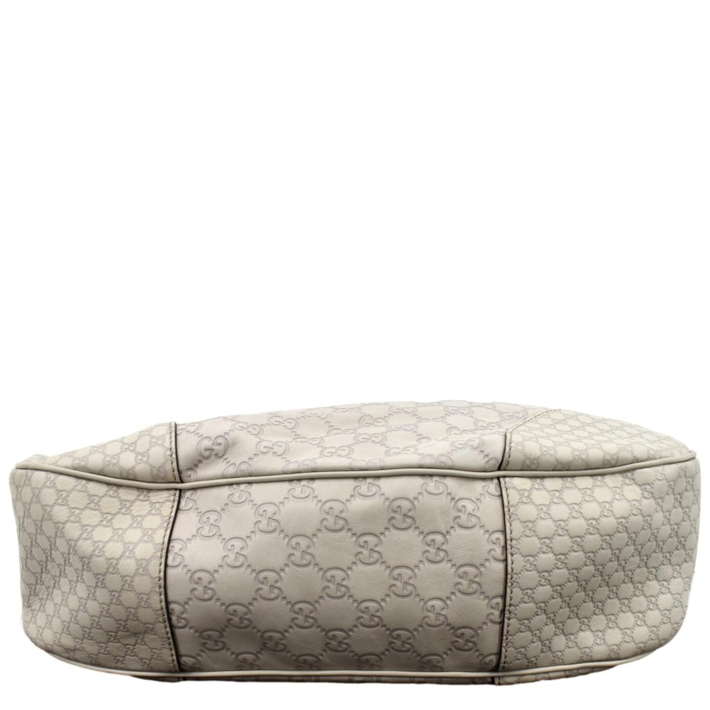 GUCCI GG Guccissima Leather Hobo Bag Ivory 336754