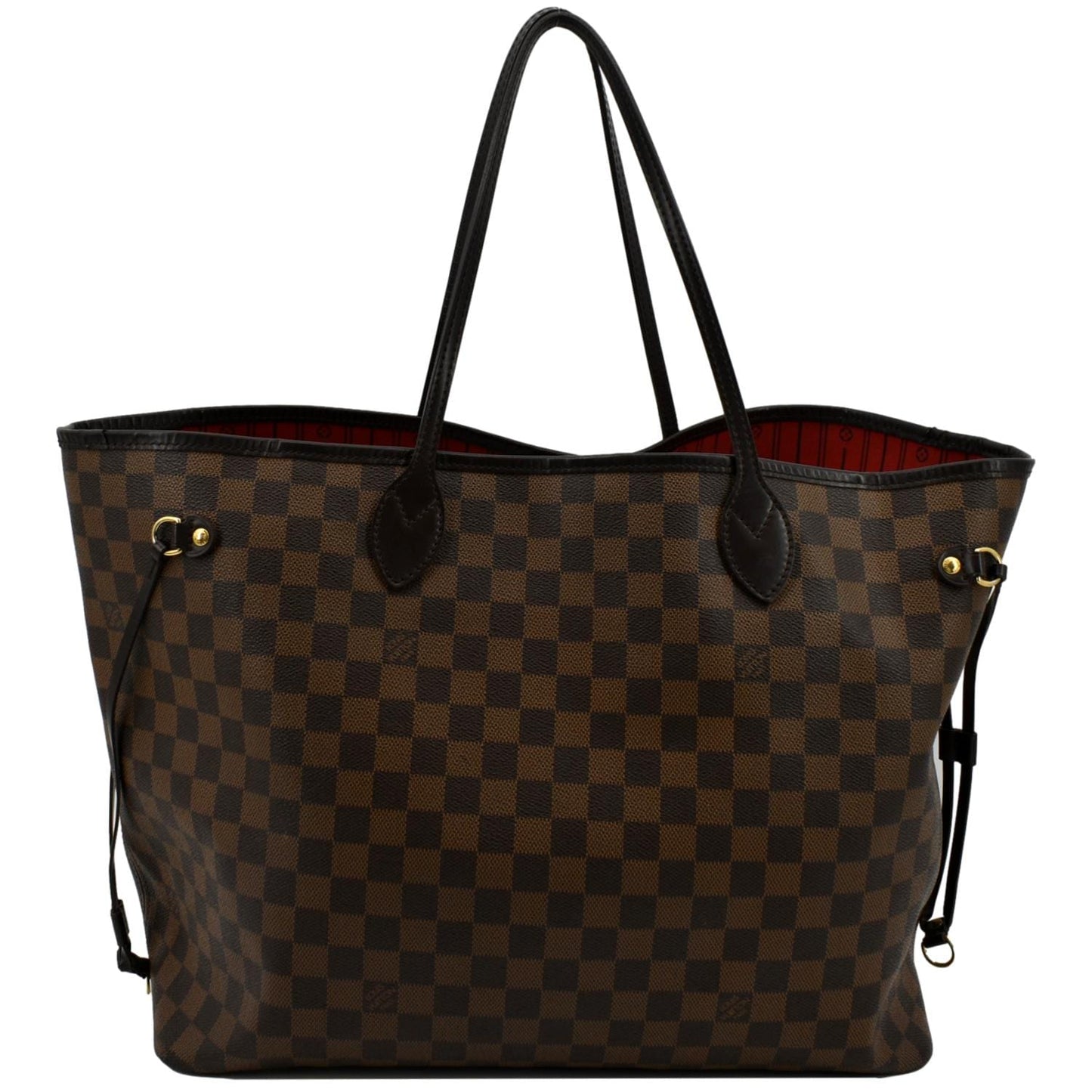 LOUIS VUITTON Neverfull GM Damier Ebene Tote Shoulder Bag Brown