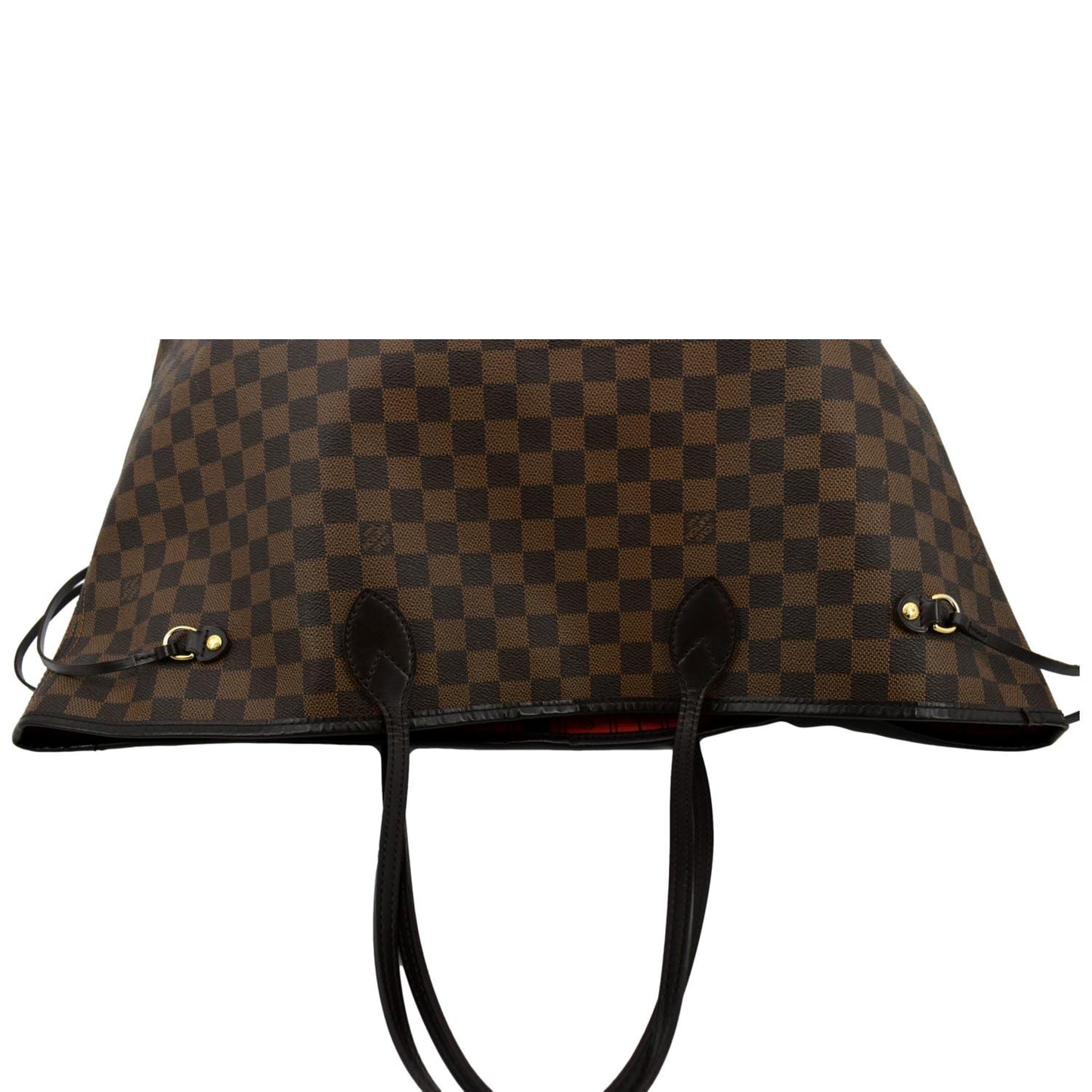 LOUIS VUITTON Neverfull GM Damier Ebene Tote Shoulder Bag Brown