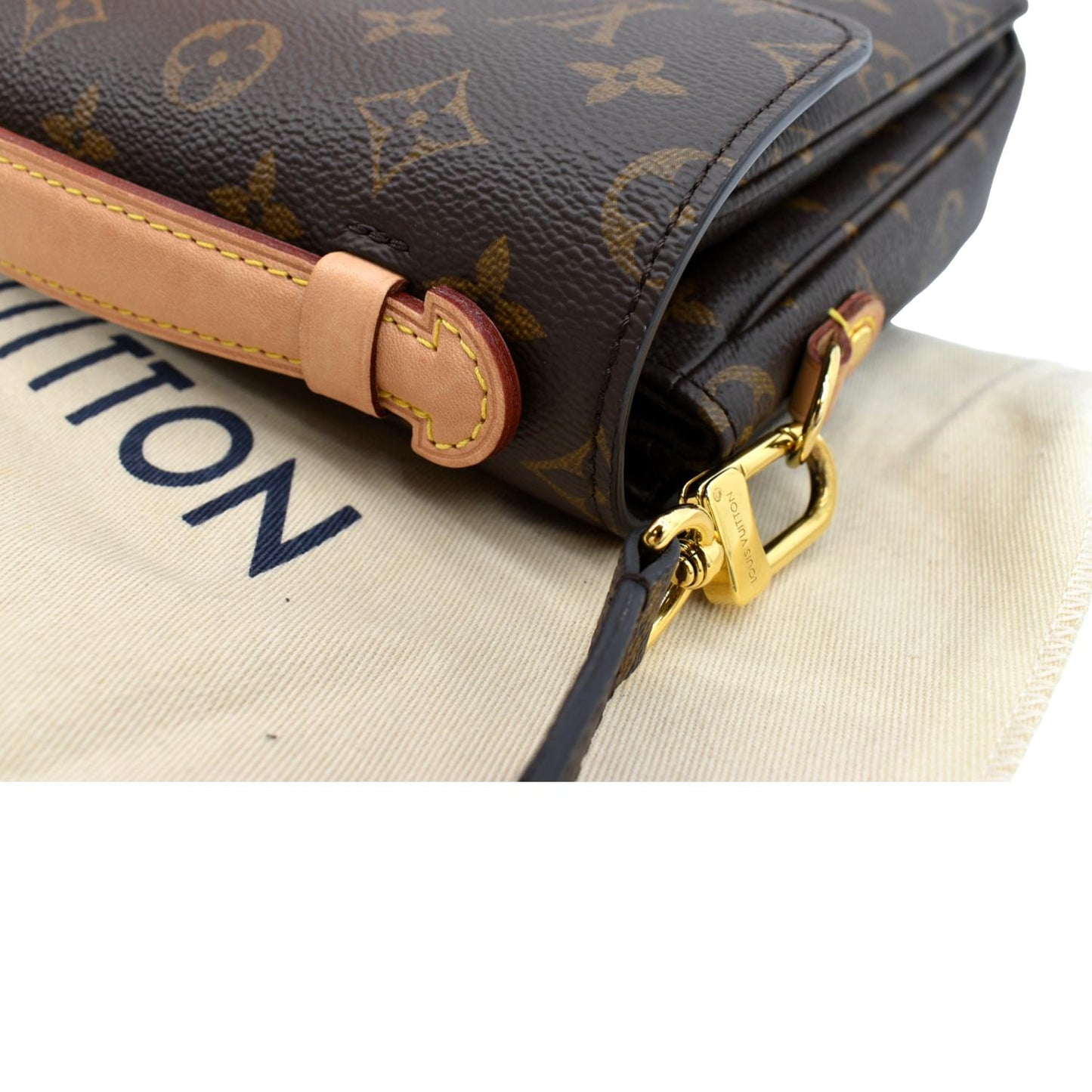 LOUIS VUITTON Metis Pochette Monogram Canvas Crossbody Bag Brown