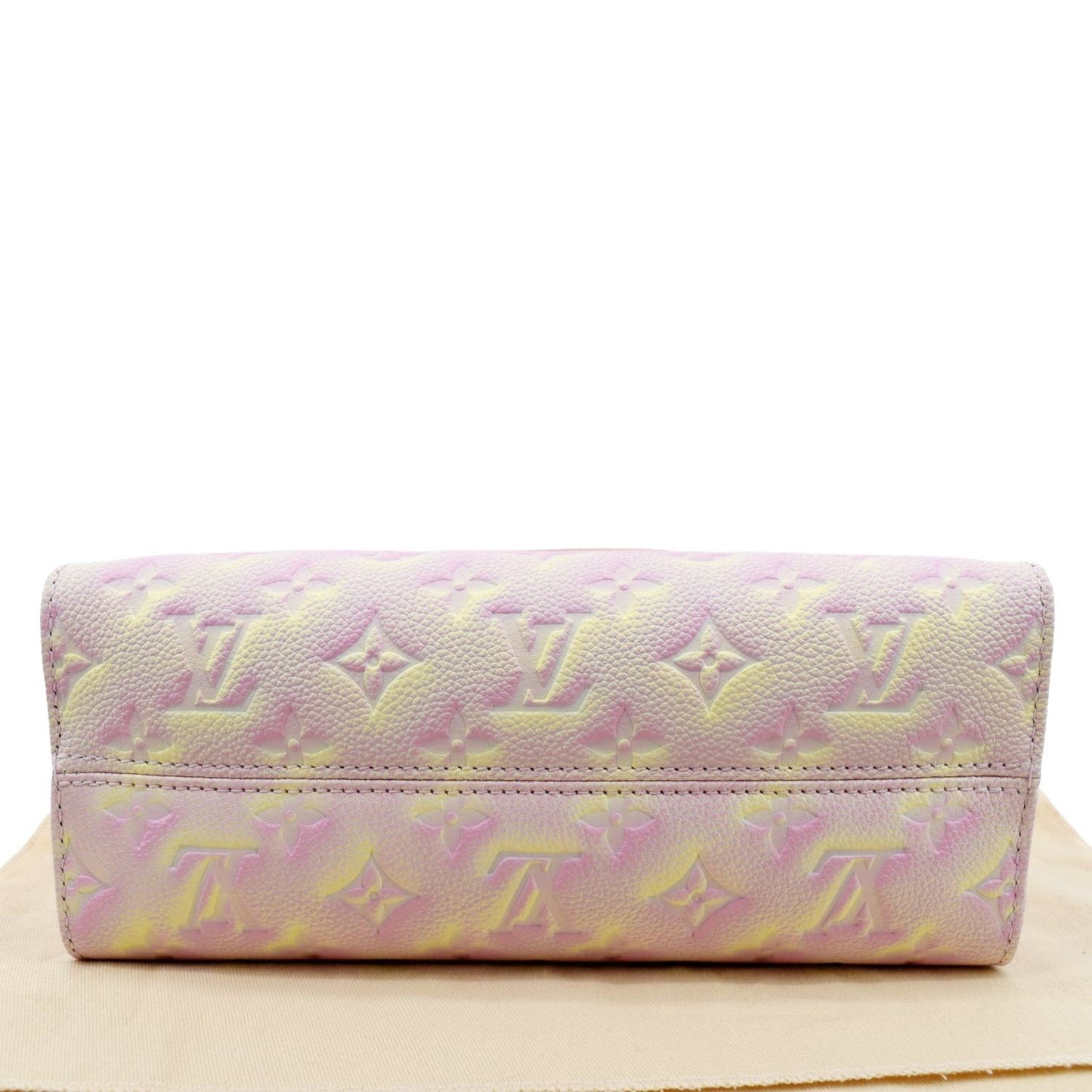 LOUIS VUITTON Stardust Onthego PM Monogram Empreinte Shoulder Bag Light Pink