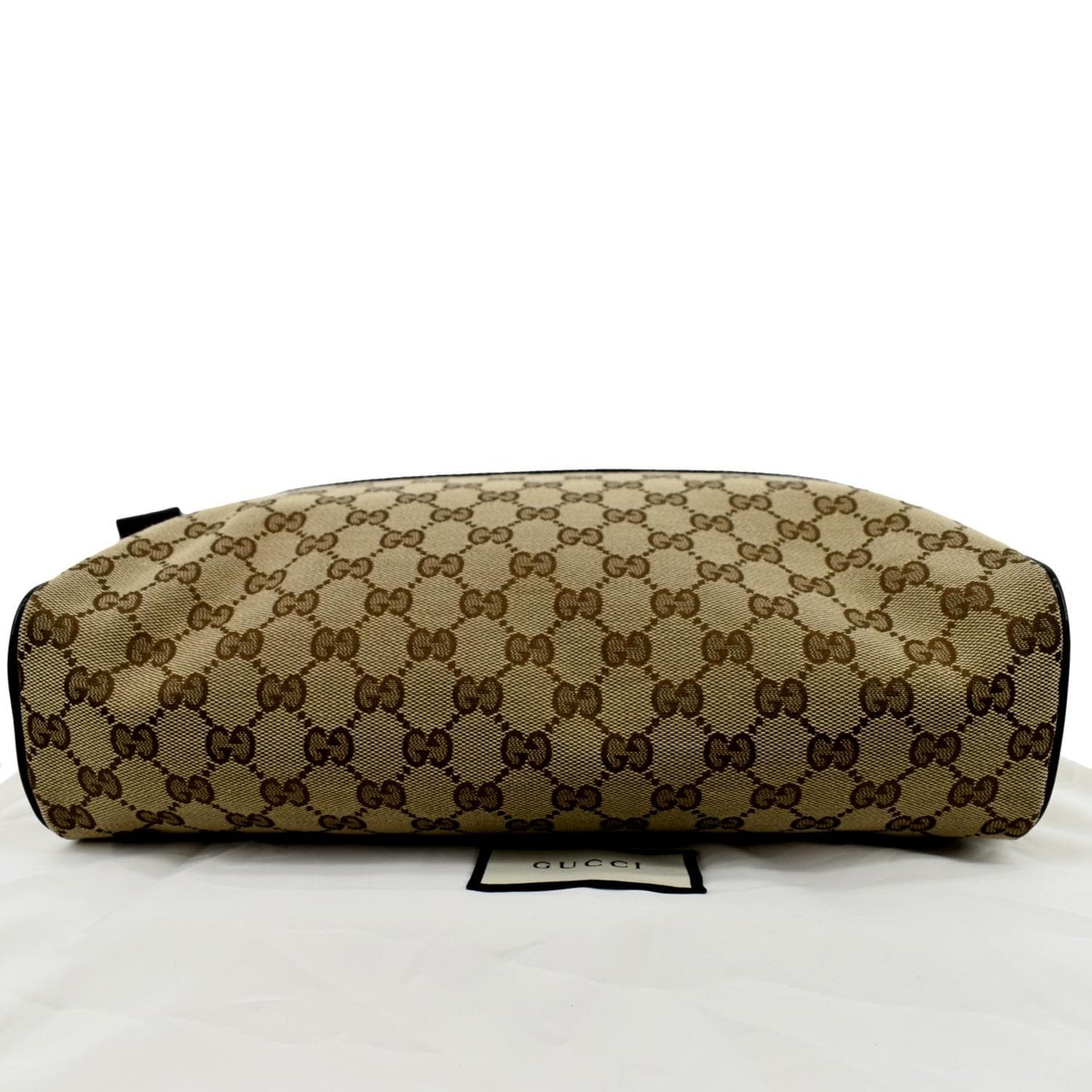 GUCCI GG Monogram Canvas Messenger Bag Dark Brown 449173