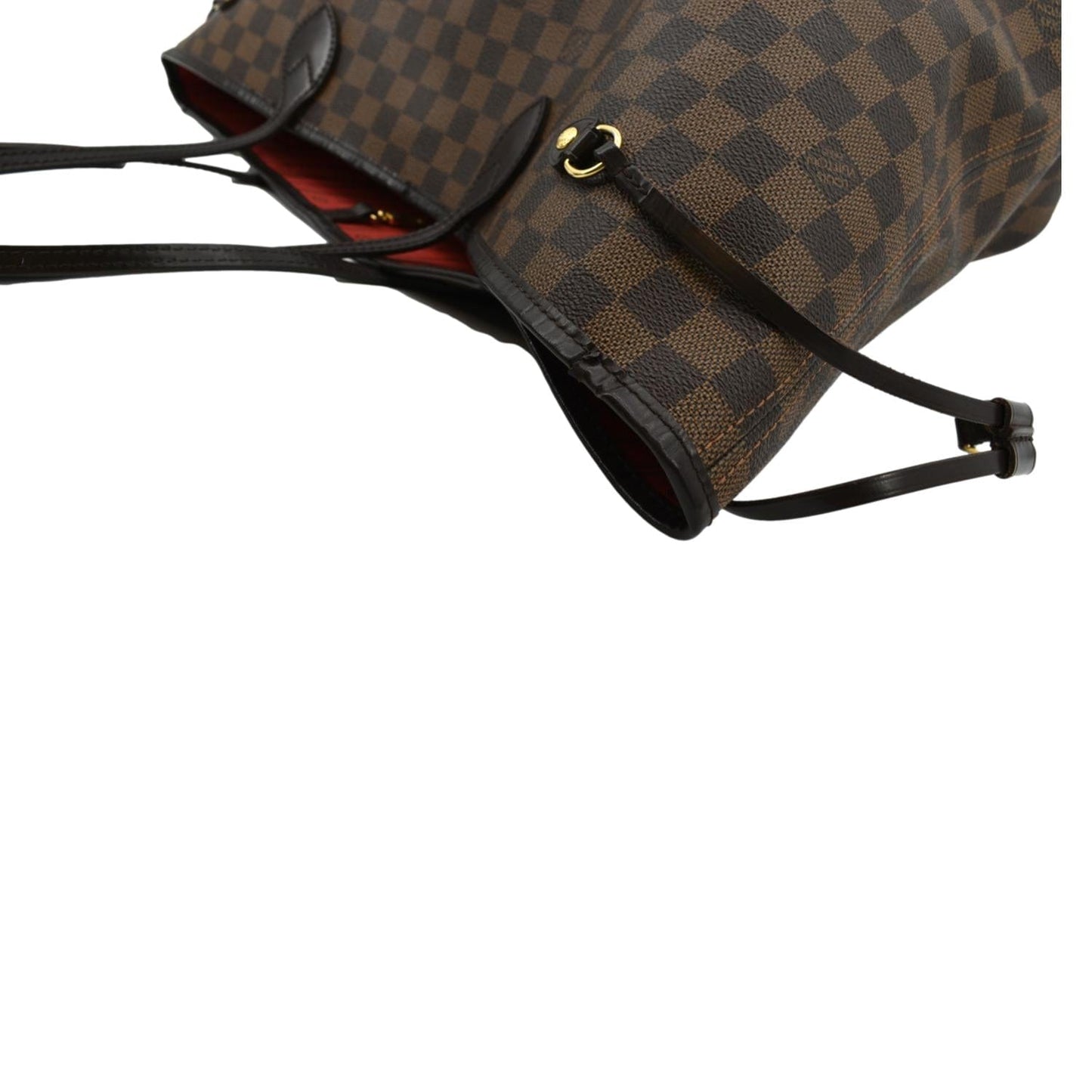 LOUIS VUITTON Neverfull GM Damier Ebene Tote Shoulder Bag Brown