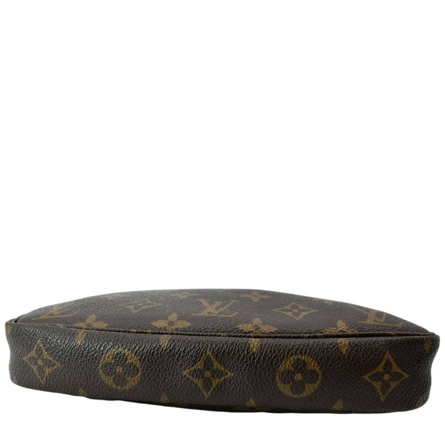 LOUIS VUITTON Monogram Canvas Chain Pochette Brown