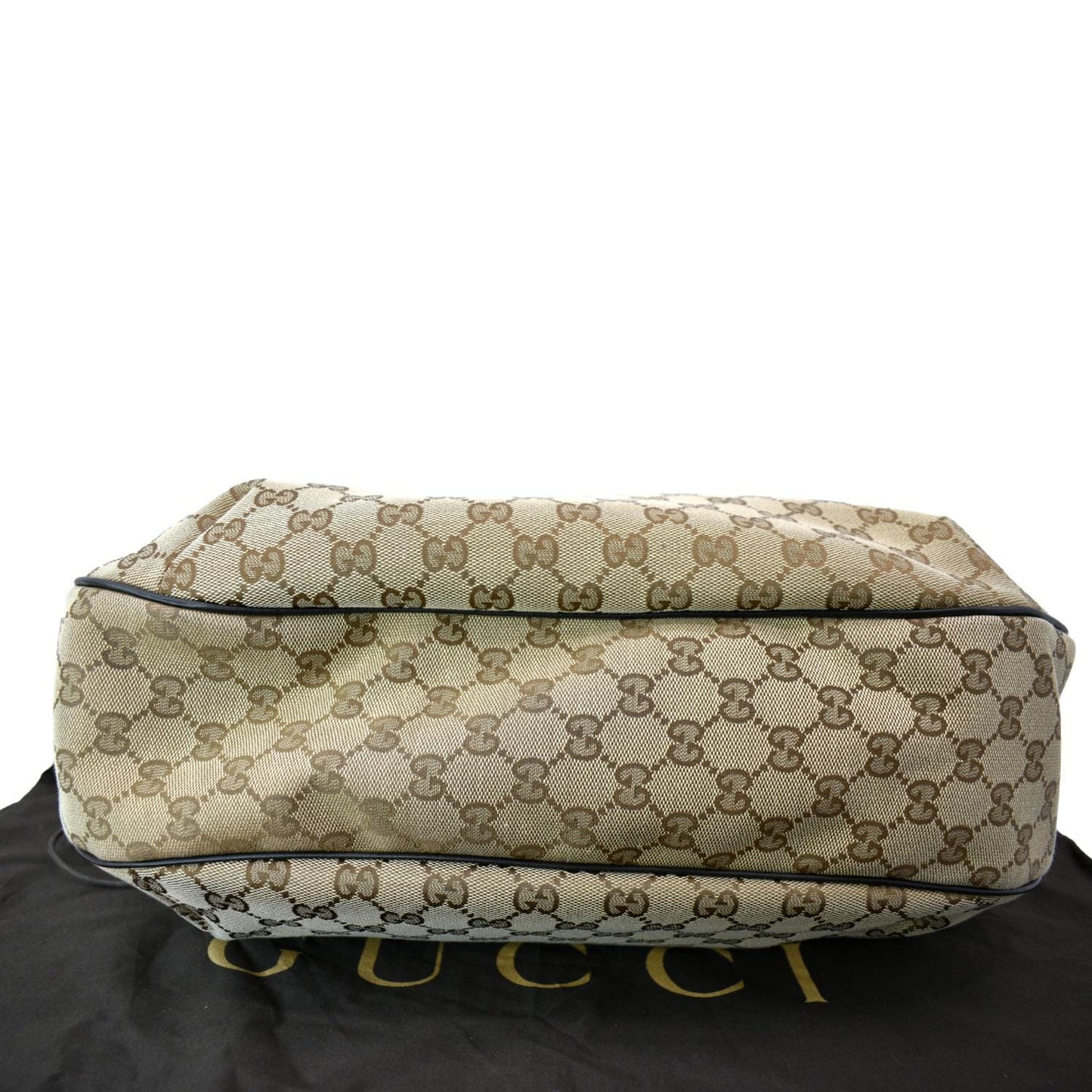 GUCCI New Ladies Web GG Canvas Large Hobo Bag Beige 233604