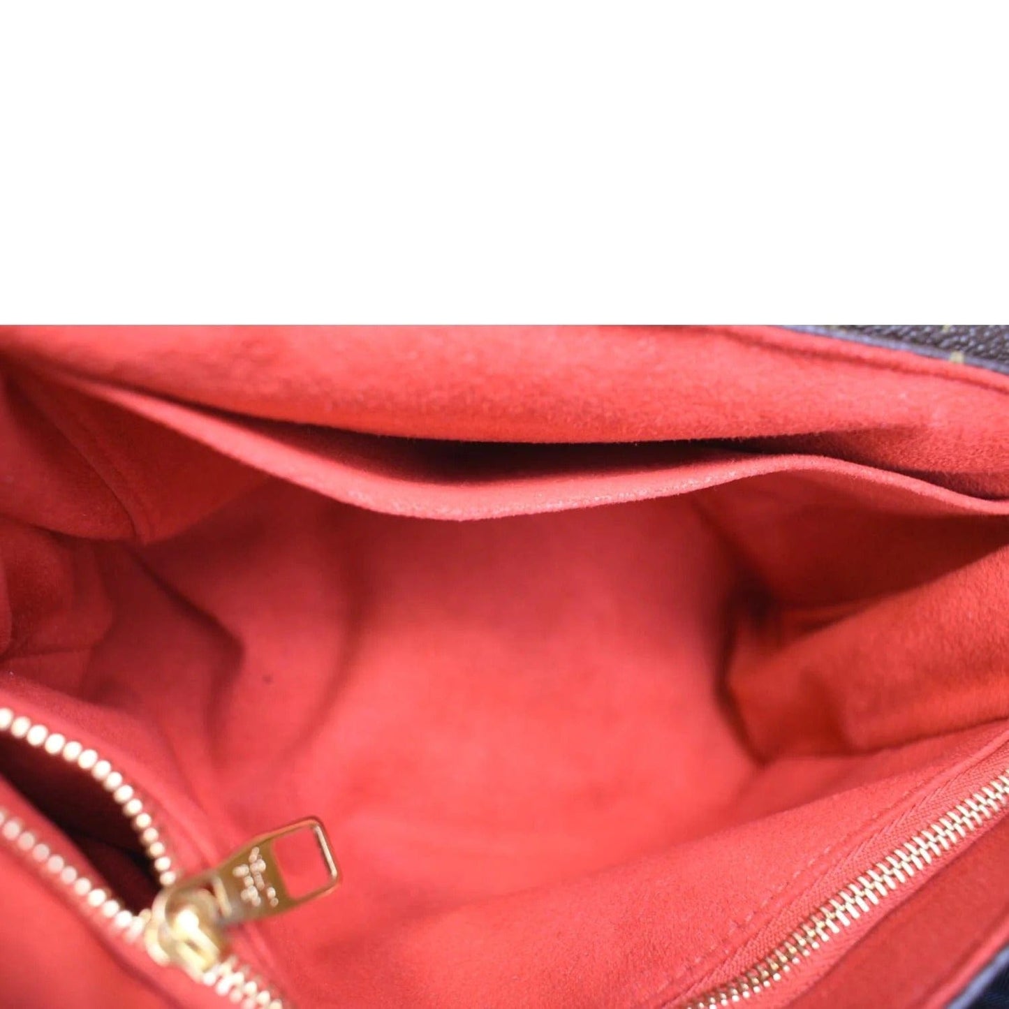 LOUIS VUITTON Saint Placide Monogram Canvas Crossbody Bag Cerise
