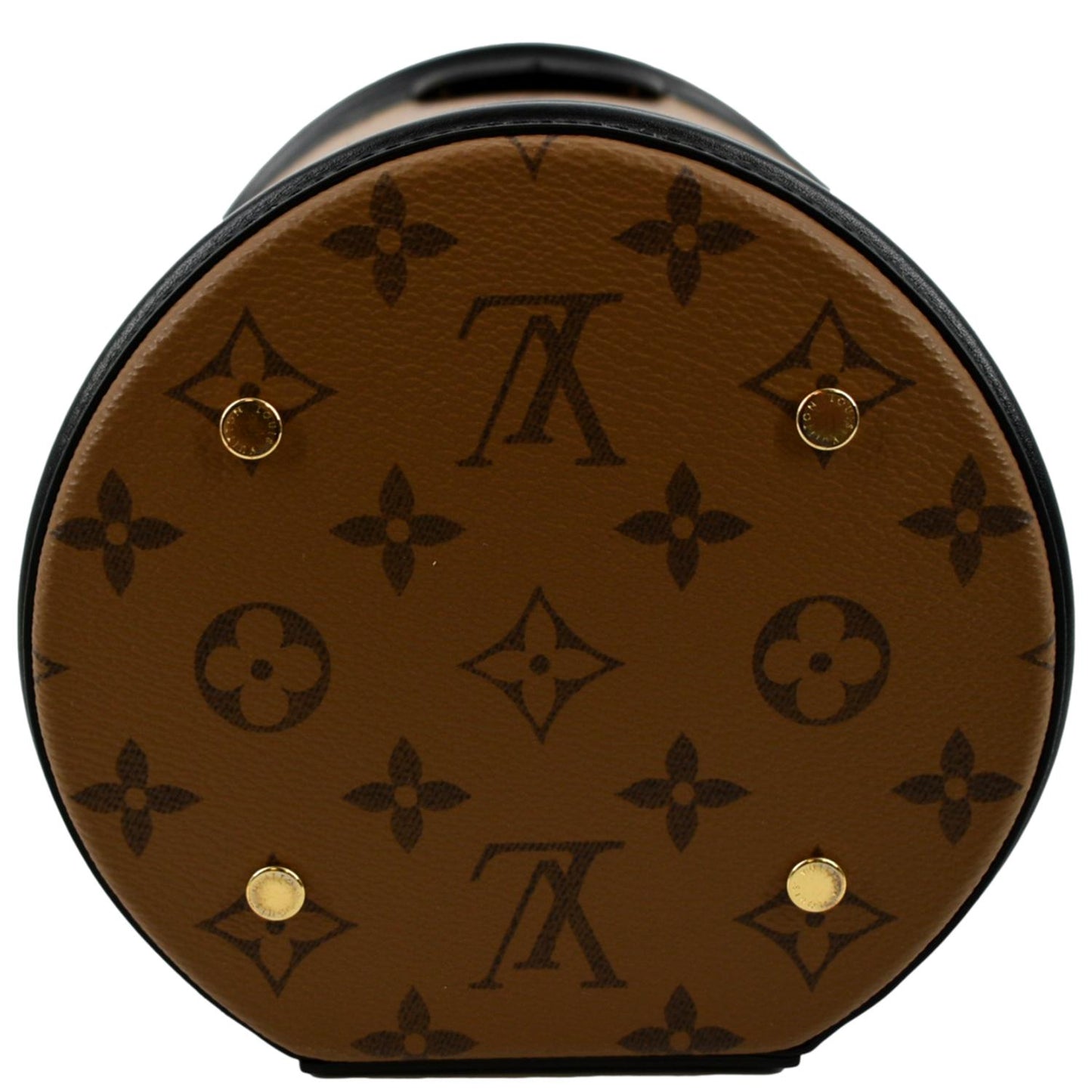 LOUIS VUITTON Cannes Reverse Monogram Canvas Satchel Bag Brown