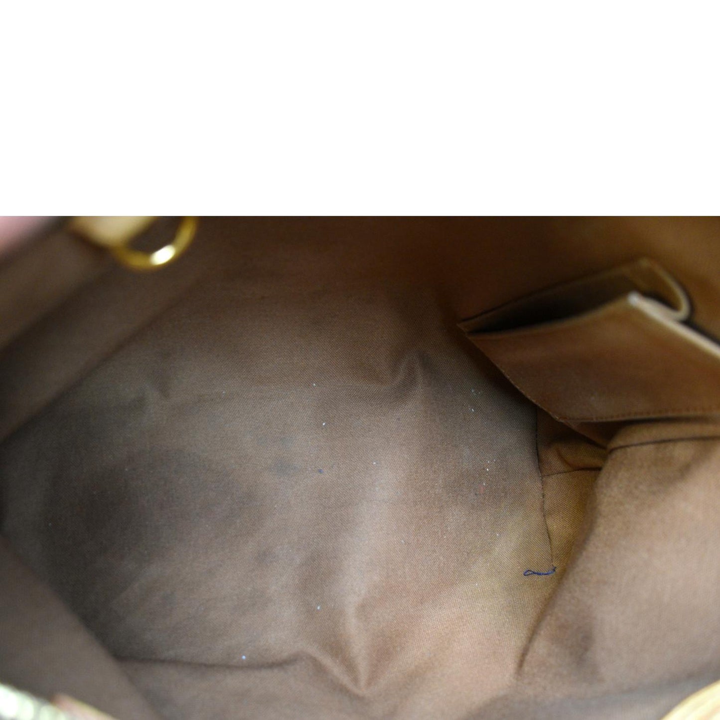 LOUIS VUITTON Cabas Piano Monogram Canvas Shoulder Bag Brown