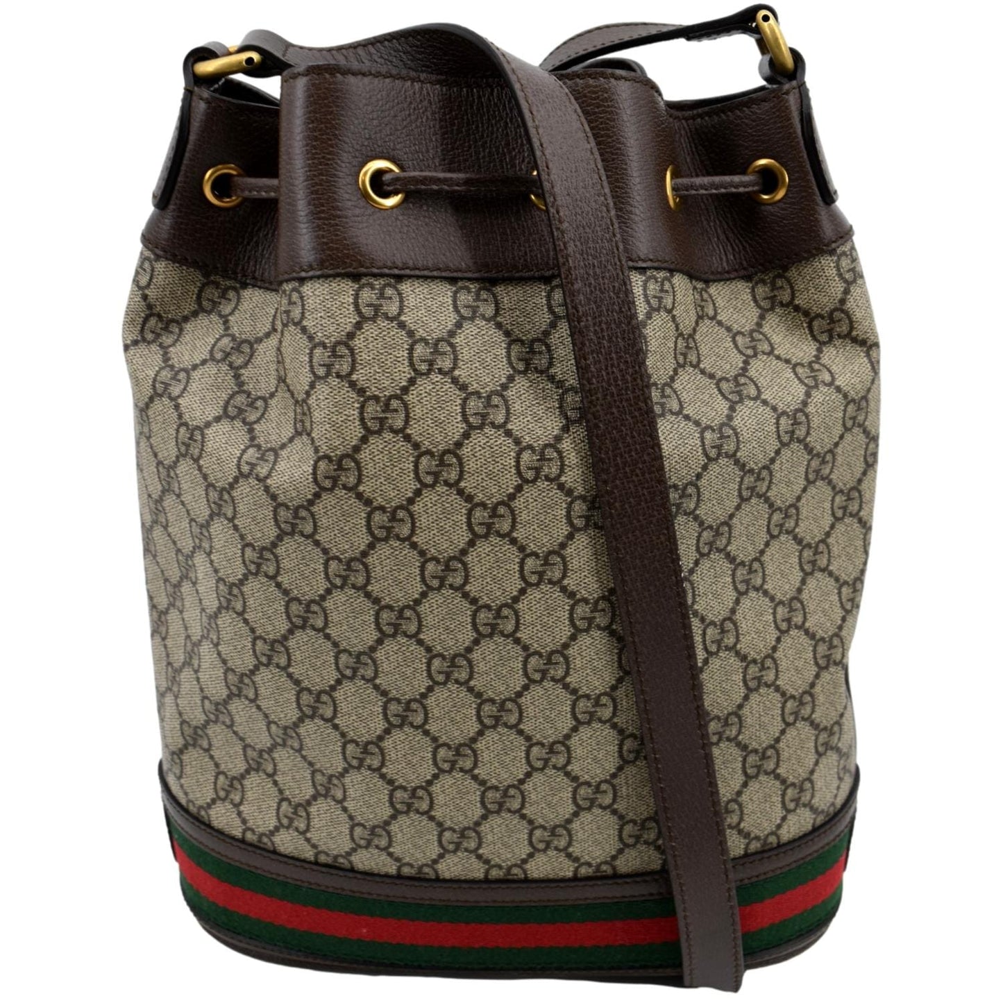 GUCCI Ophidia GG Supreme Canvas Bucket  Bag Beige 540457