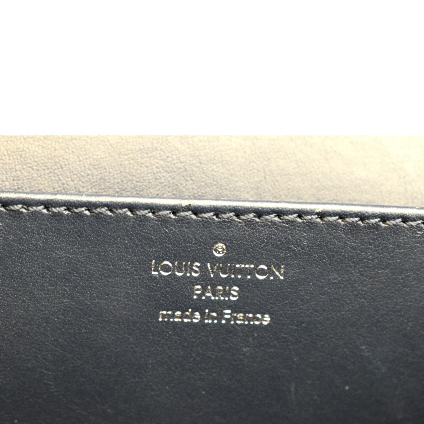 LOUIS VUITTON Vivienne NM Grained Calfskin Leather Shoulder Bag Blue