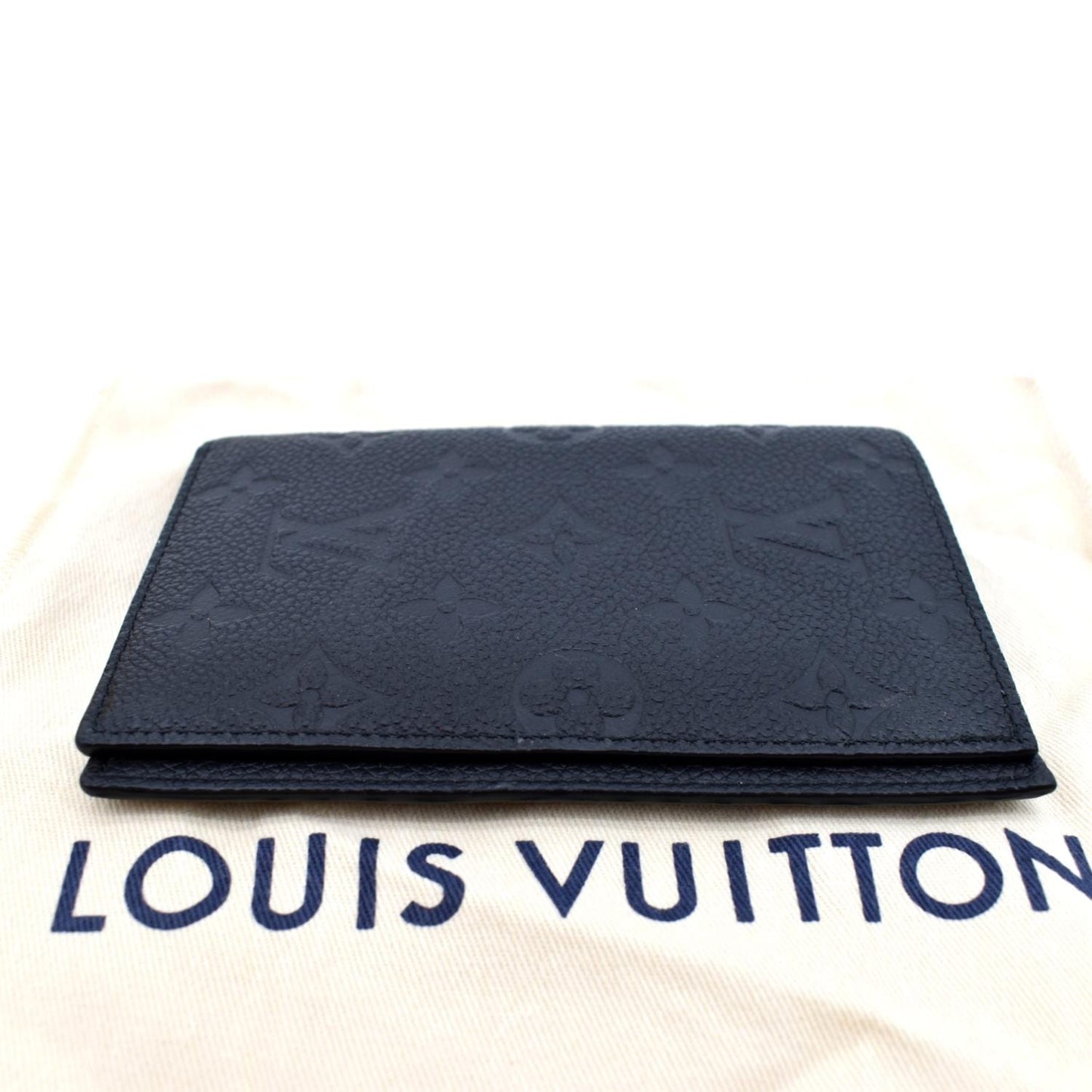 LOUIS VUITTON Passport Holder Monogram Empreinte Wallet Black