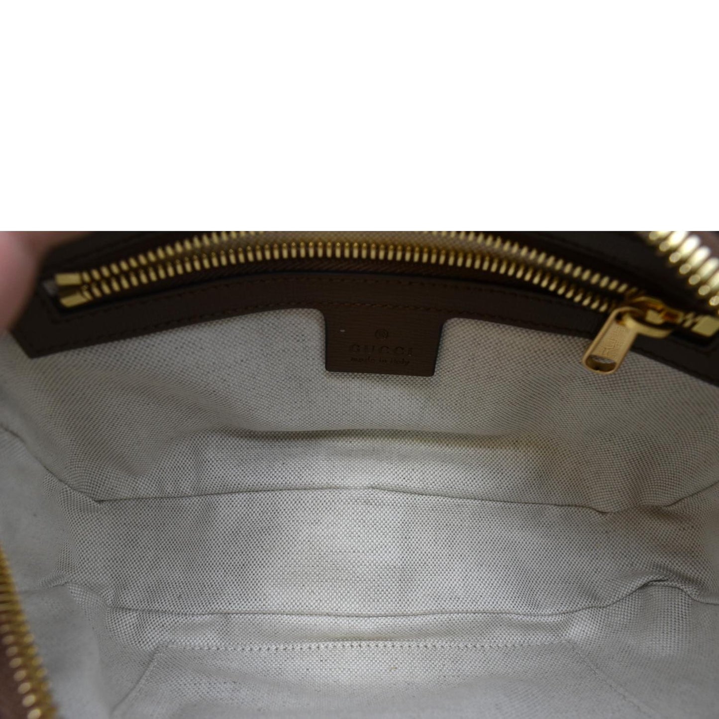 GUCCI Fake/Not GG Supreme Canvas Belt Bag Beige 602695