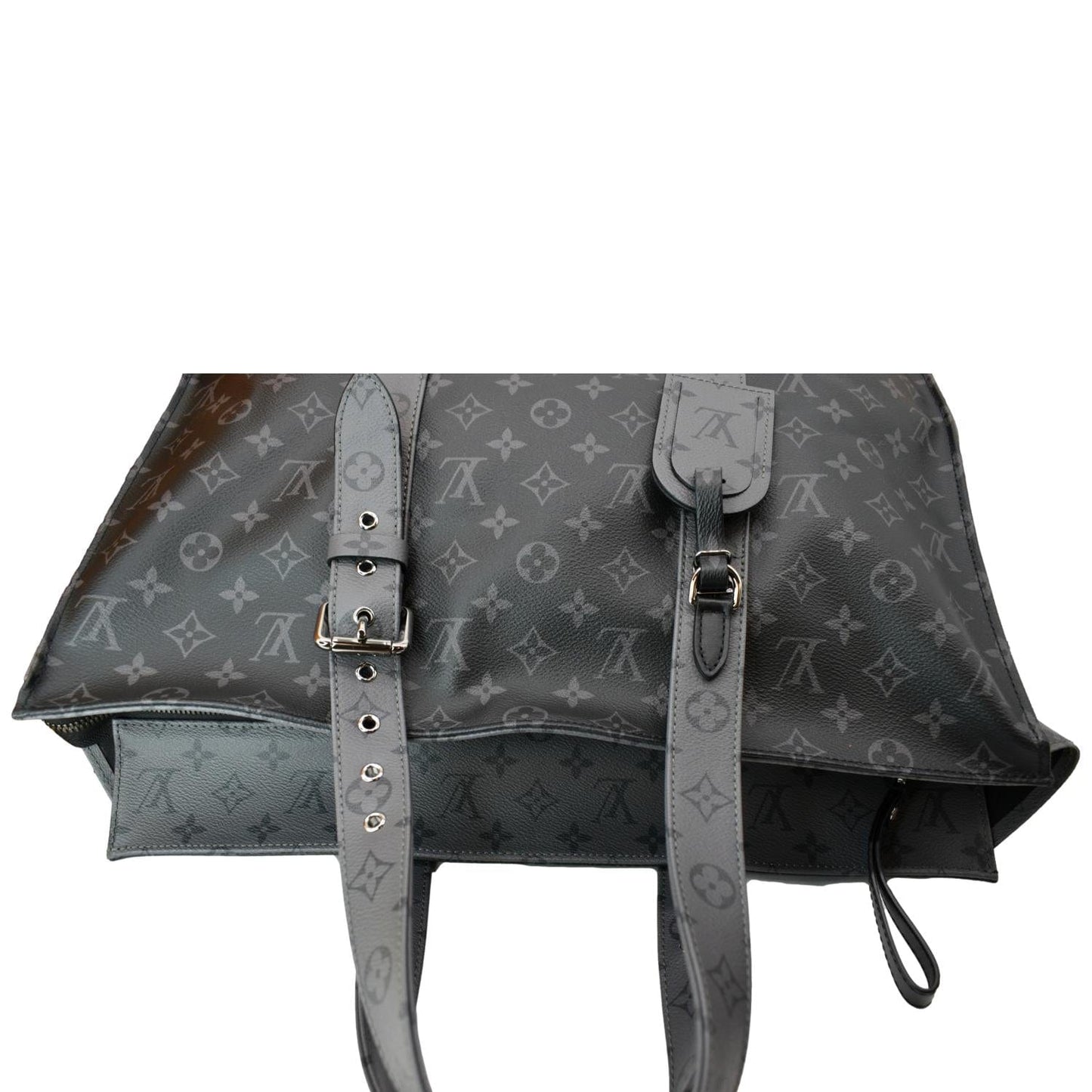 LOUIS VUITTON Cabas Zippe GM Monogram Eclipse Tote Bag Black