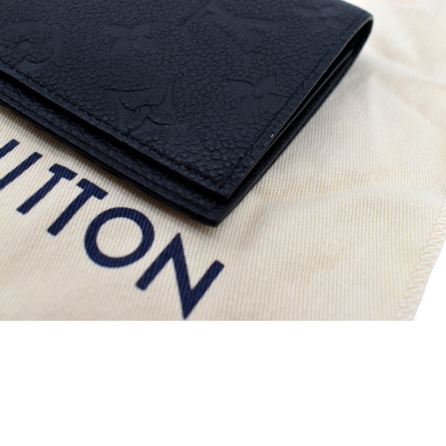 LOUIS VUITTON Passport Holder Monogram Empreinte Wallet Black