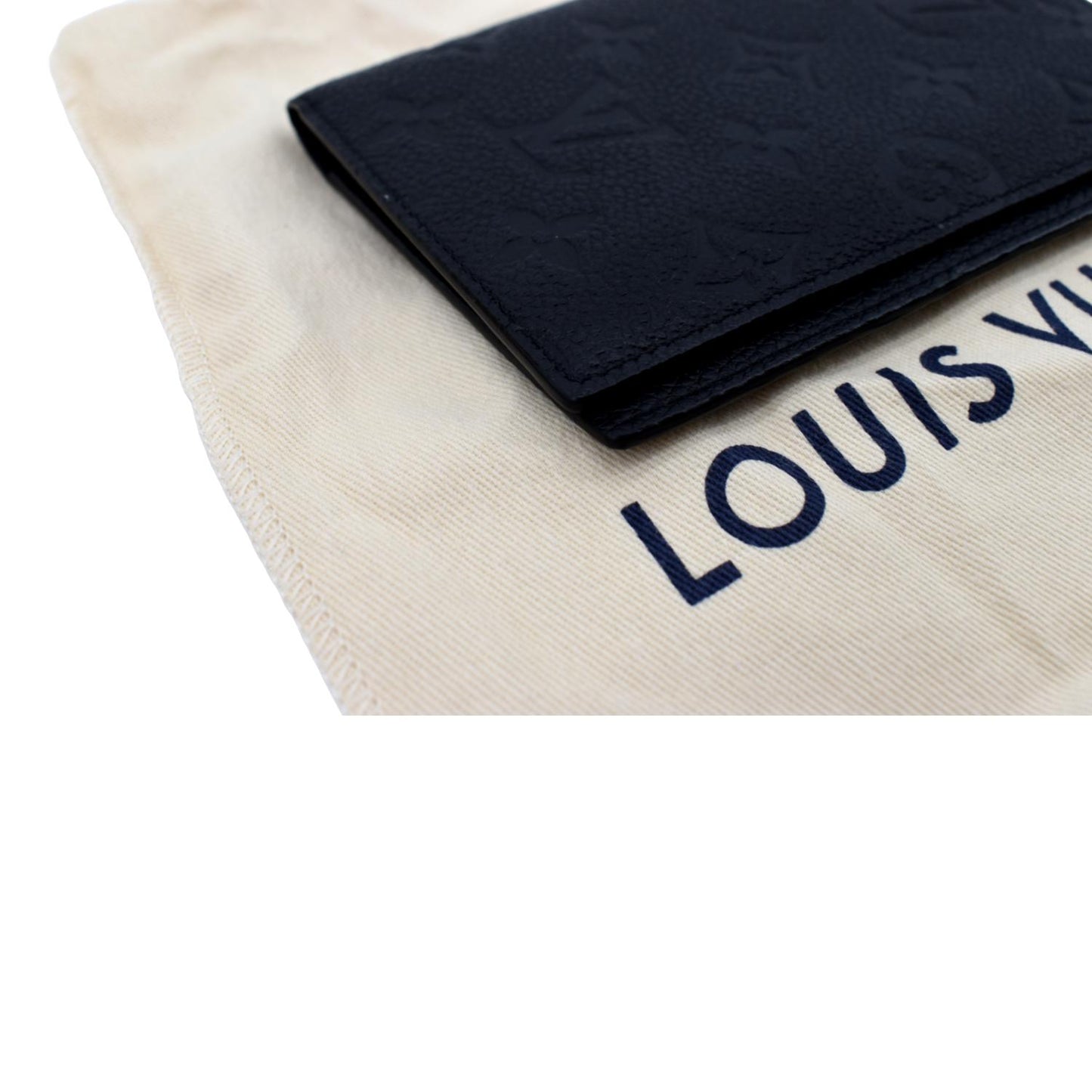 LOUIS VUITTON Passport Holder Monogram Empreinte Wallet Black