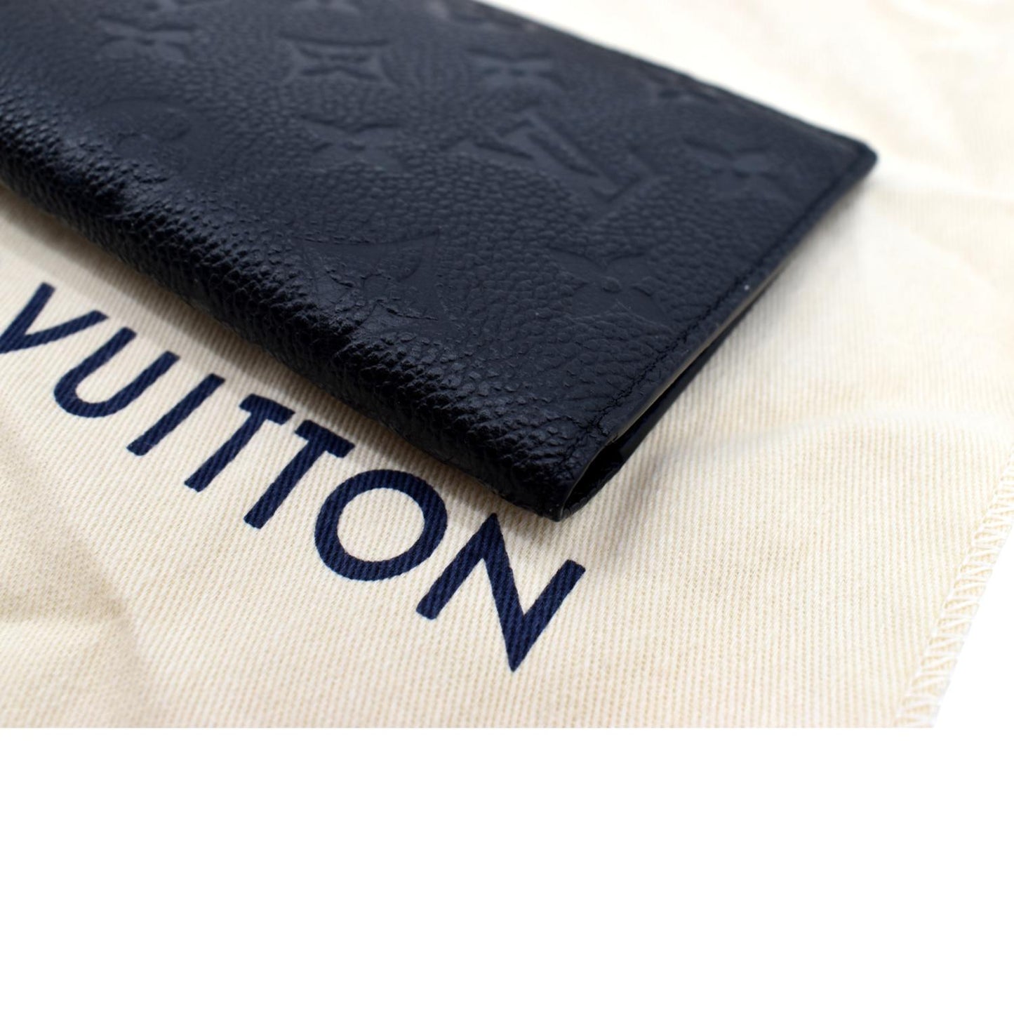LOUIS VUITTON Passport Holder Monogram Empreinte Wallet Black