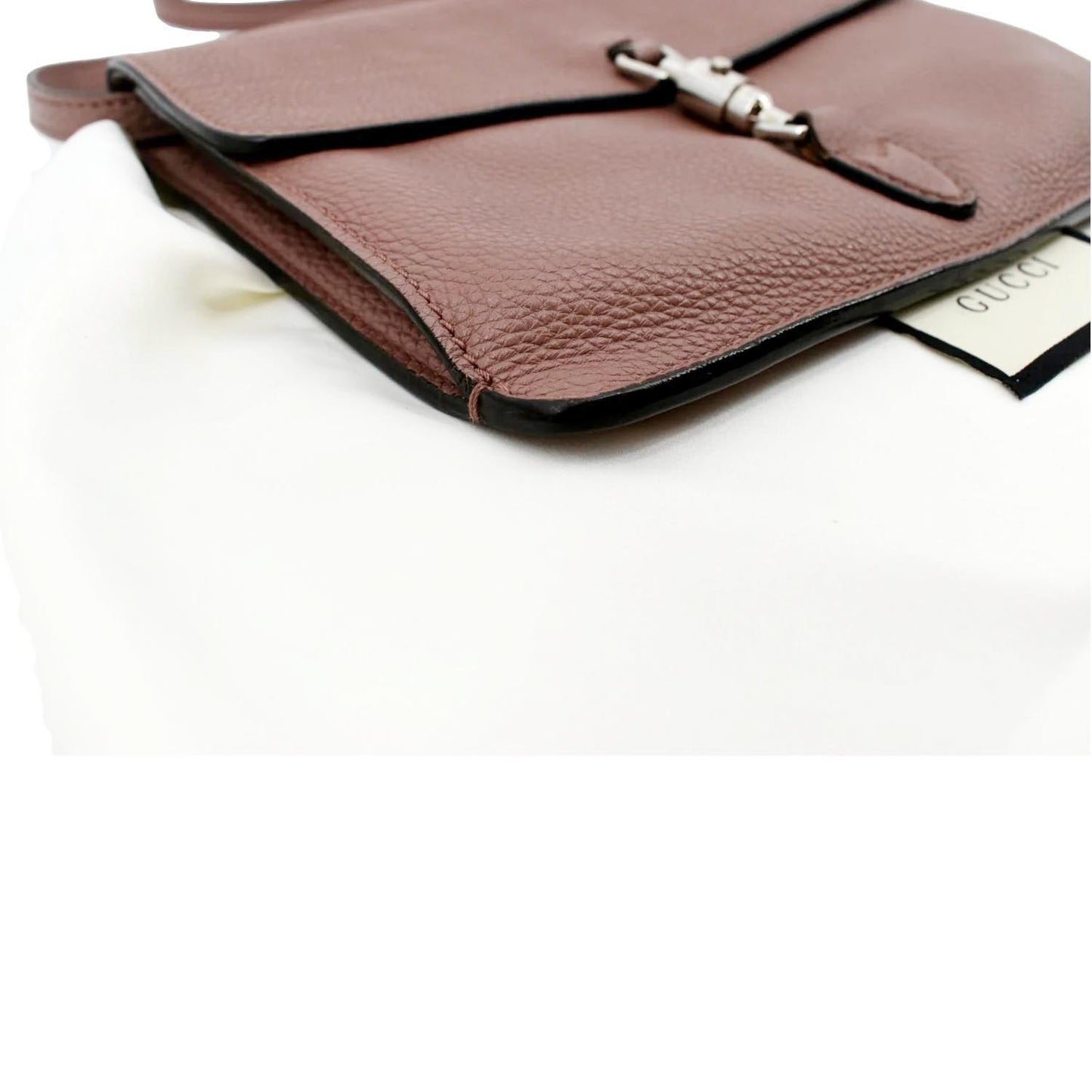 GUCCI Jackie Soft Convertible Mini Calfskin Crossbody Bag Light Pink