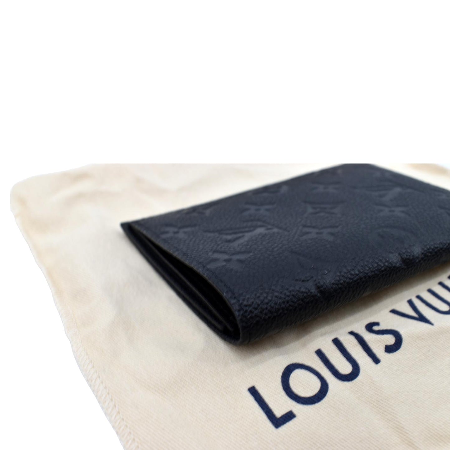 LOUIS VUITTON Passport Holder Monogram Empreinte Wallet Black