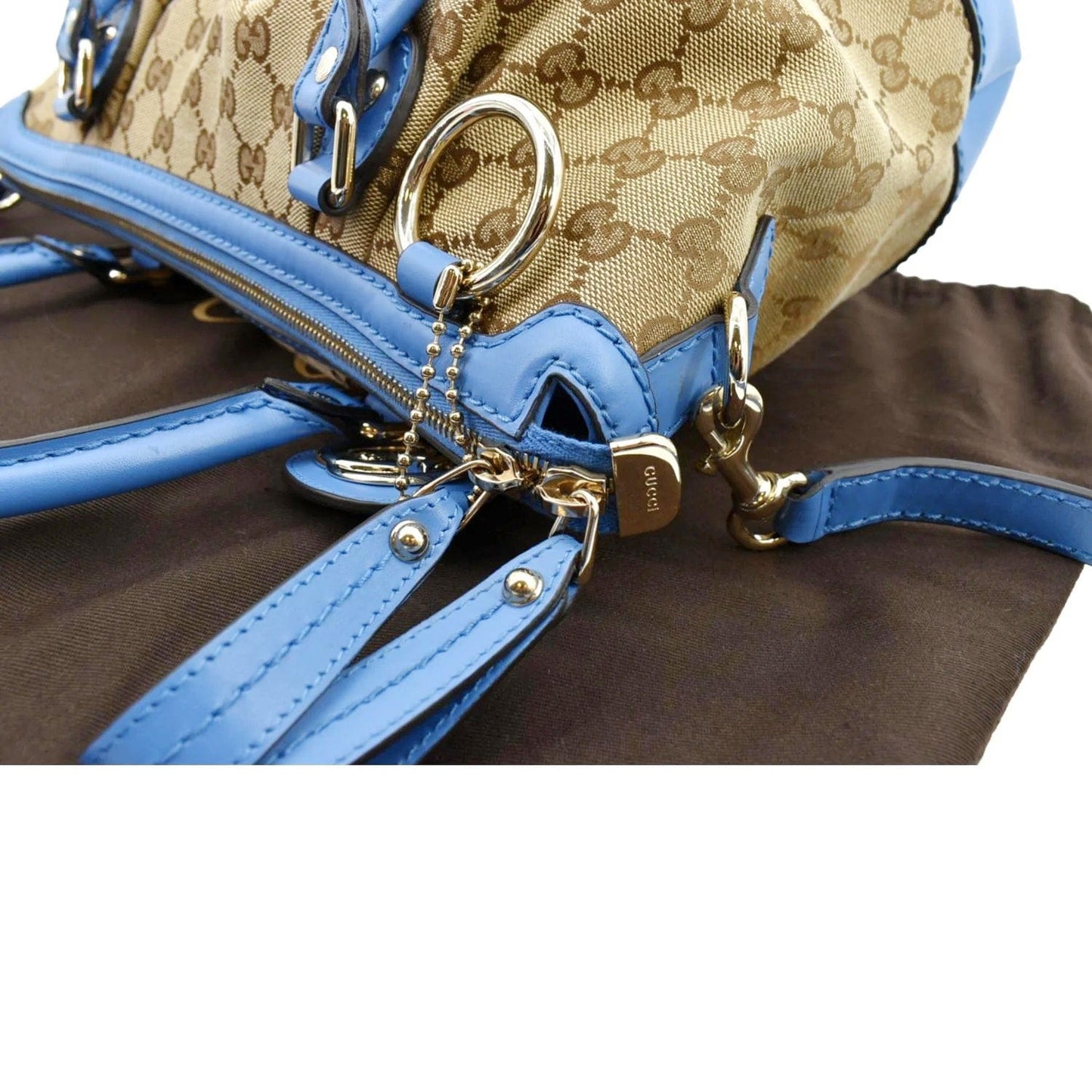 GUCCI Sukey GG Canvas Tote Shoulder Bag Beige 247902