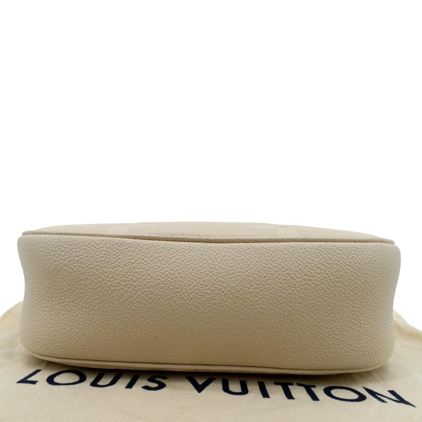 LOUIS VUITTON Bagatelle Monogram Empreinte Shoulder Bag Creme