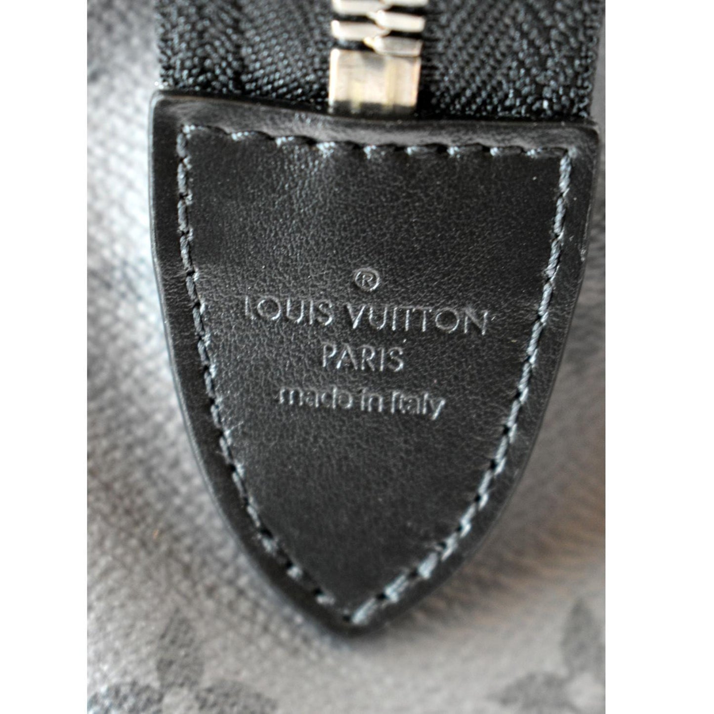 LOUIS VUITTON Cabas Zippe GM Monogram Eclipse Tote Bag Black