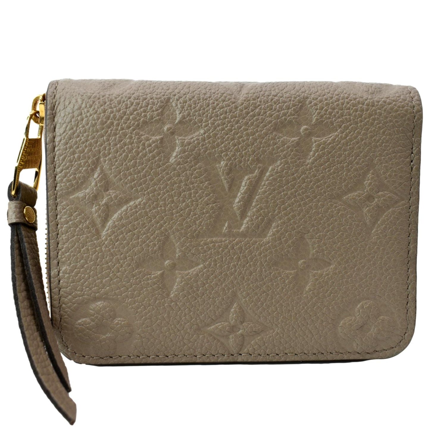 Louis Vuitton Zippy Coin Purse Monogram Empreinte Leather Tourterelle Beige