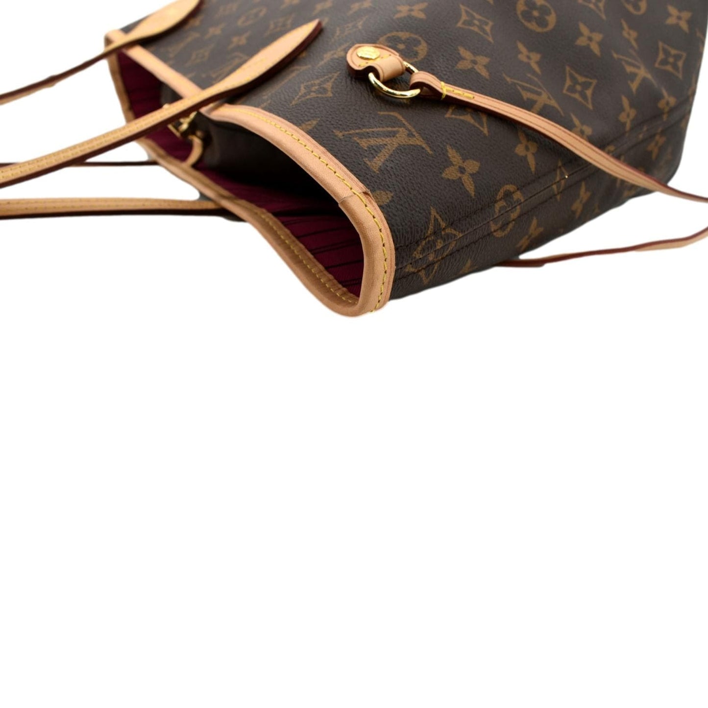LOUIS VUITTON Neverfull MM Monogram Canvas Tote Bag Brown