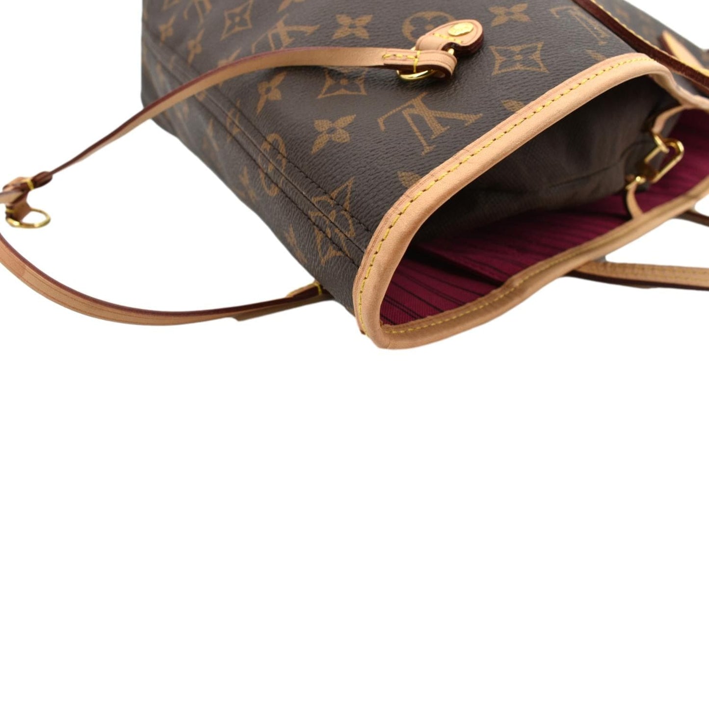 LOUIS VUITTON Neverfull MM Monogram Canvas Tote Bag Brown