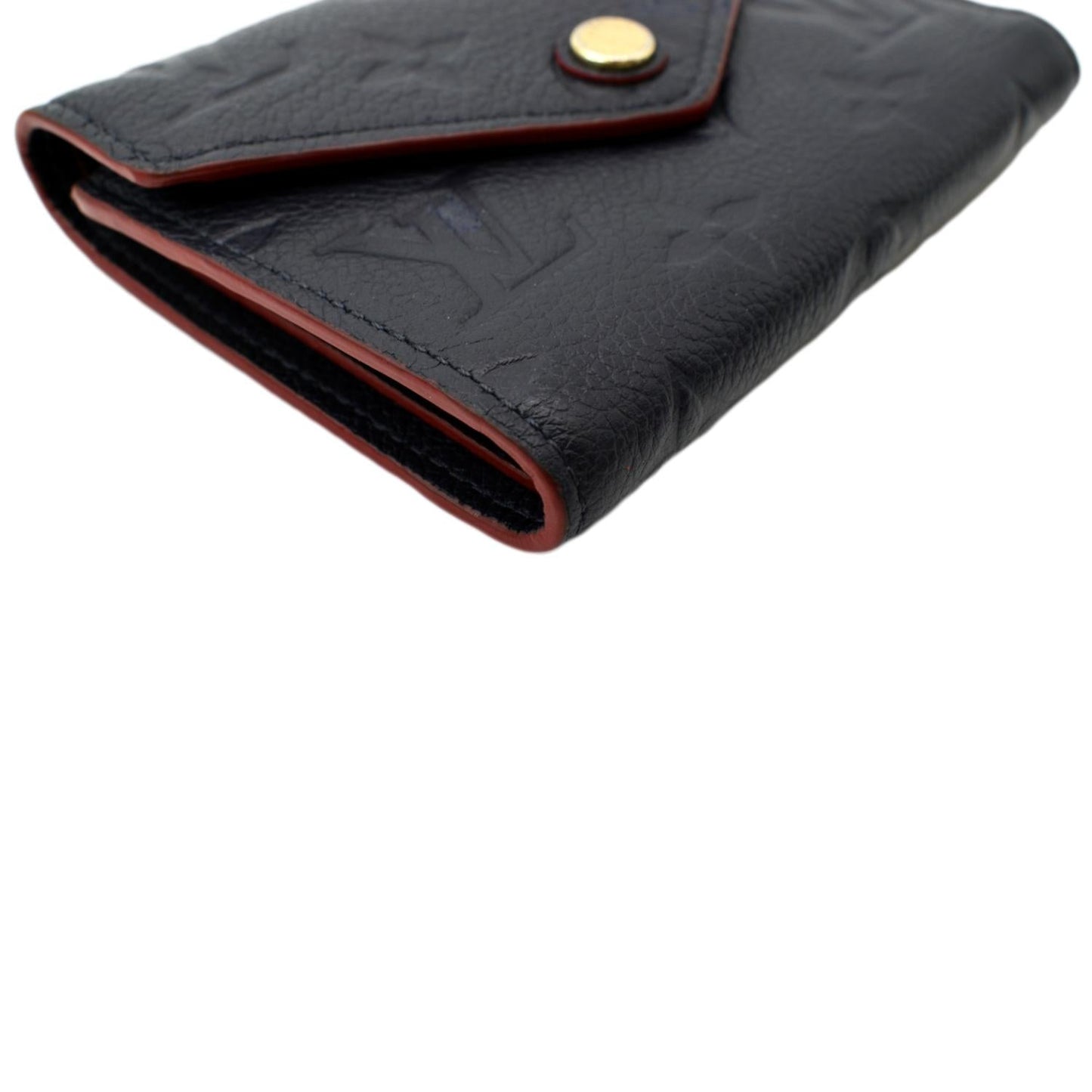 LOUIS VUITTON Victorine Monogram Empreinte Wallet Dark Navy Blue